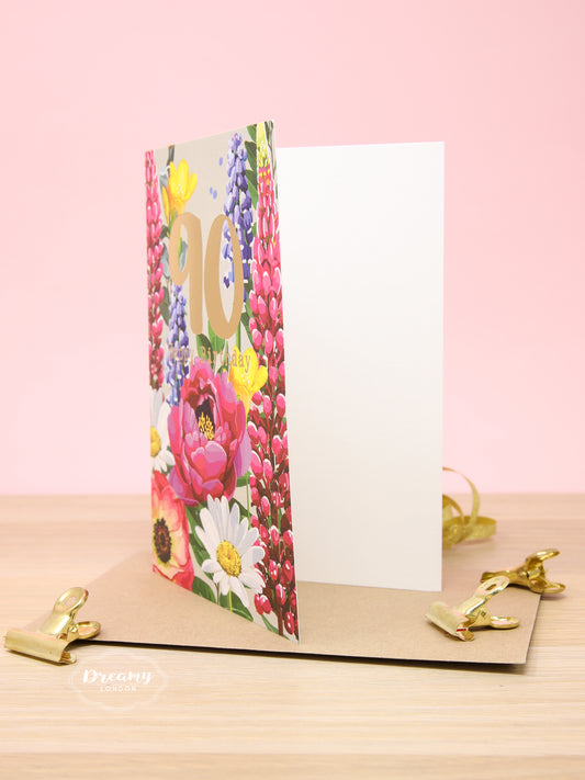 Blossom 90th Birthday Card