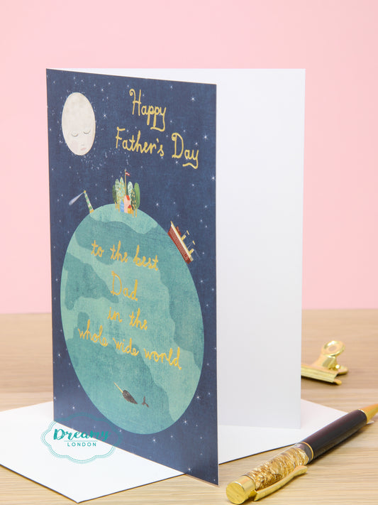 Best Dad in the World Father's Day Greeting Card