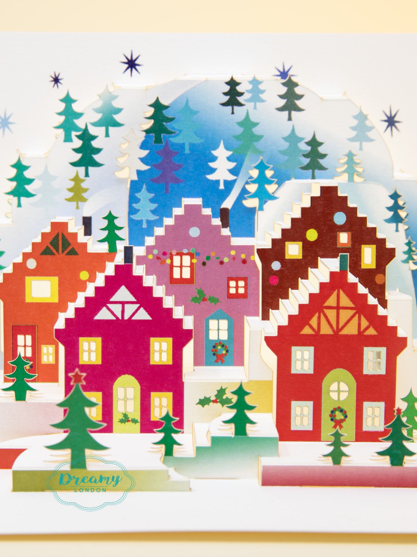 Christmas Town Pop Up Card