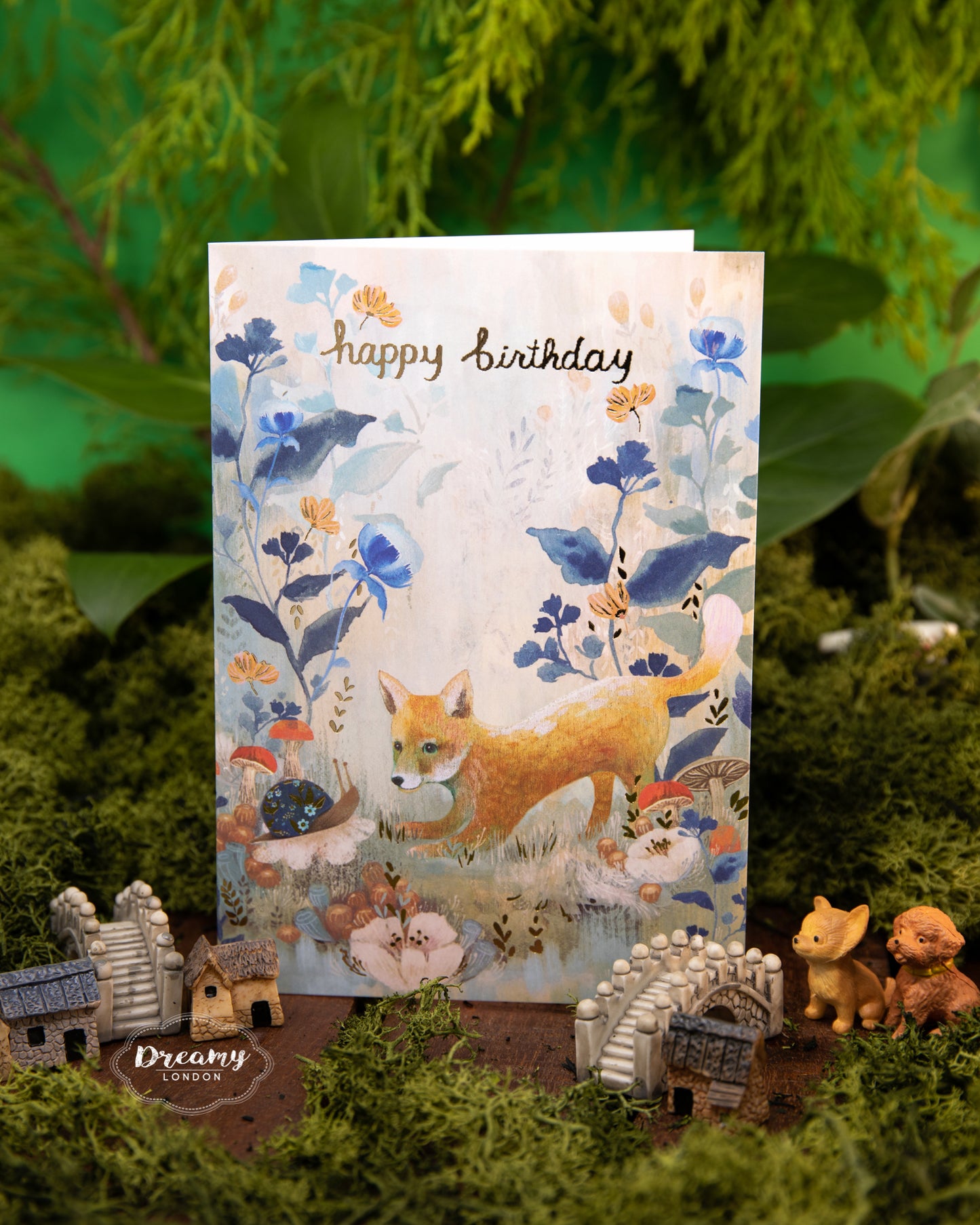 Dreamy Fox Birthday Card - dreamylondon