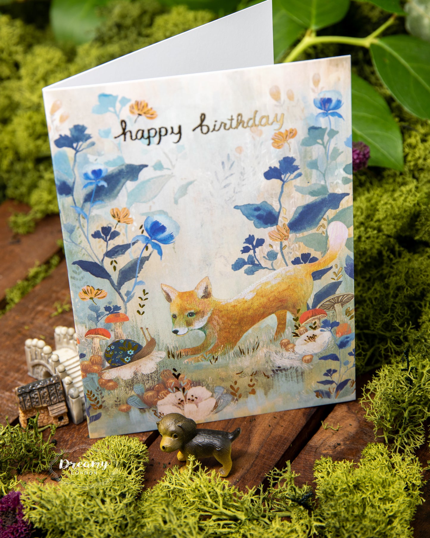 Dreamy Fox Birthday Card - dreamylondon