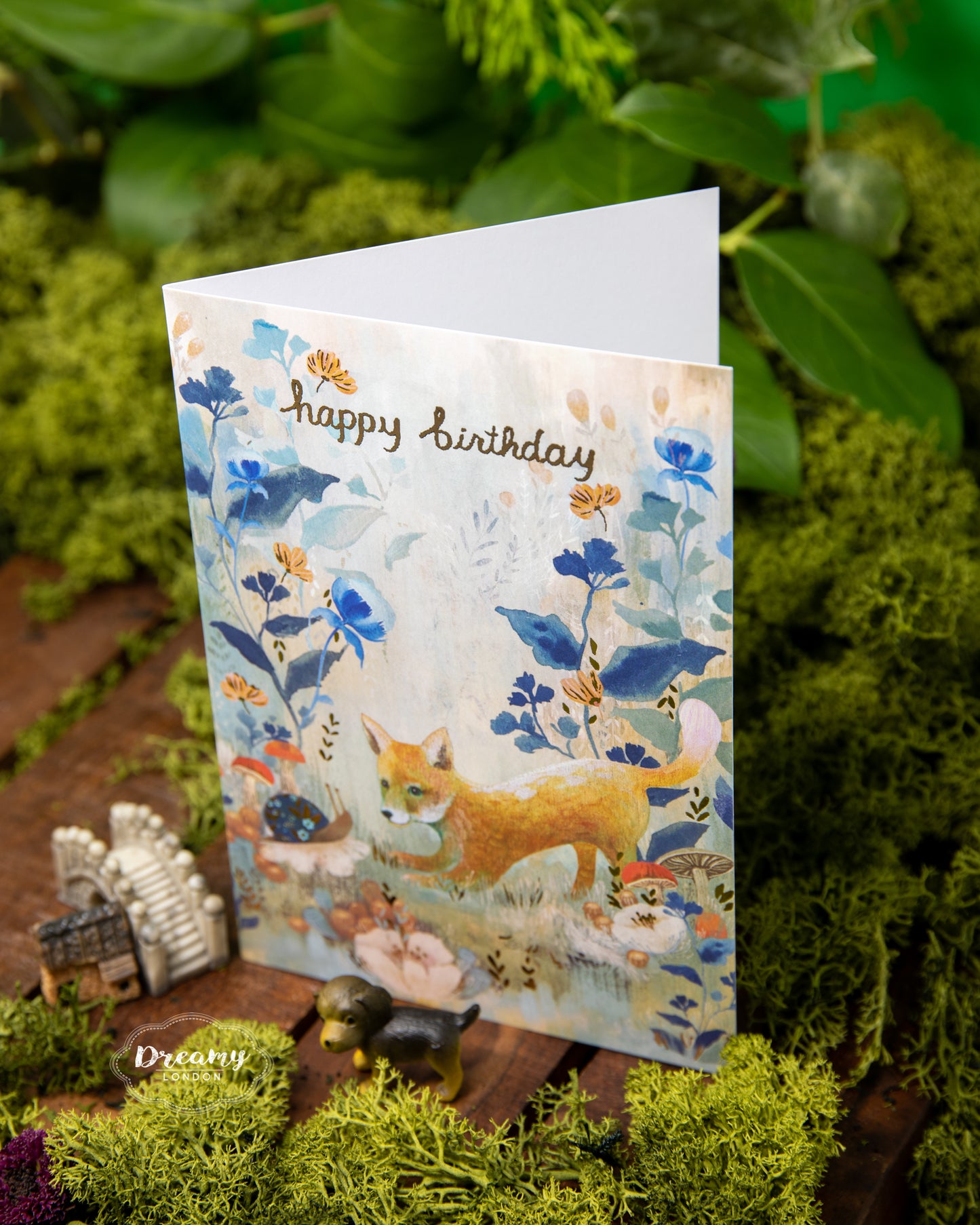 Dreamy Fox Birthday Card - dreamylondon