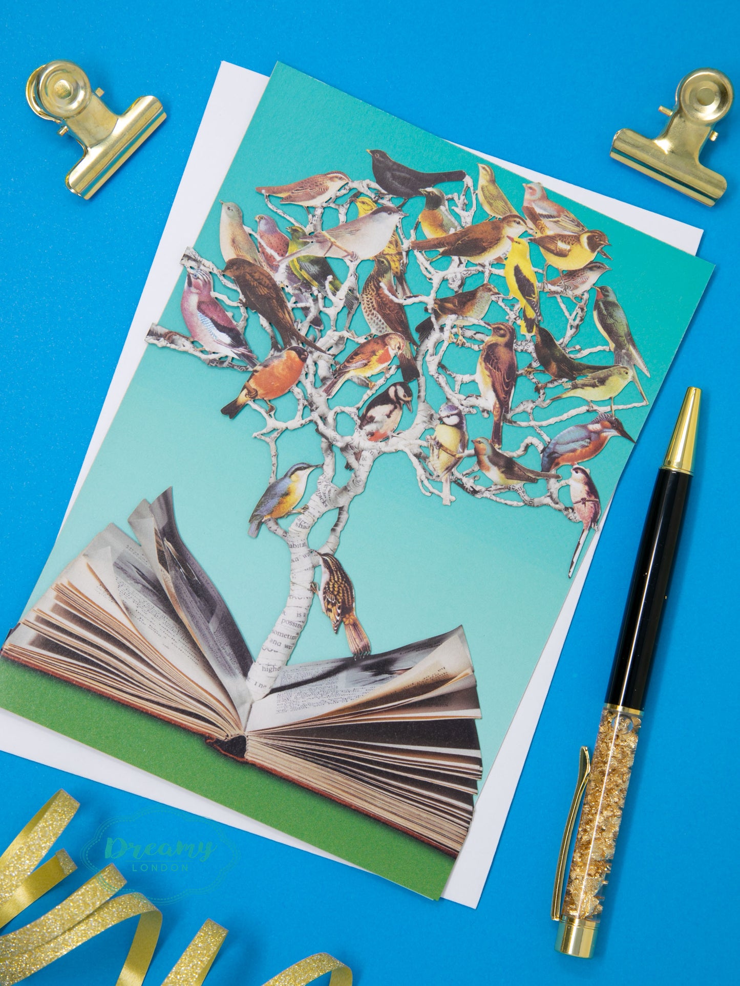 Flying Birds Laser Cut Greetings Card