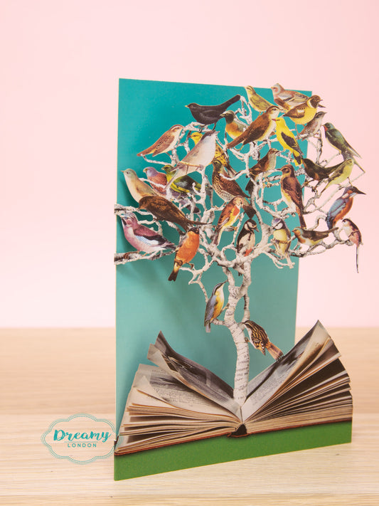 Flying Birds Laser Cut Greetings Card