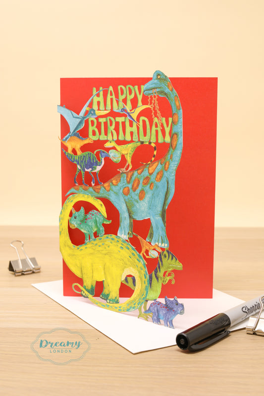 Dinosaur Birthday Card