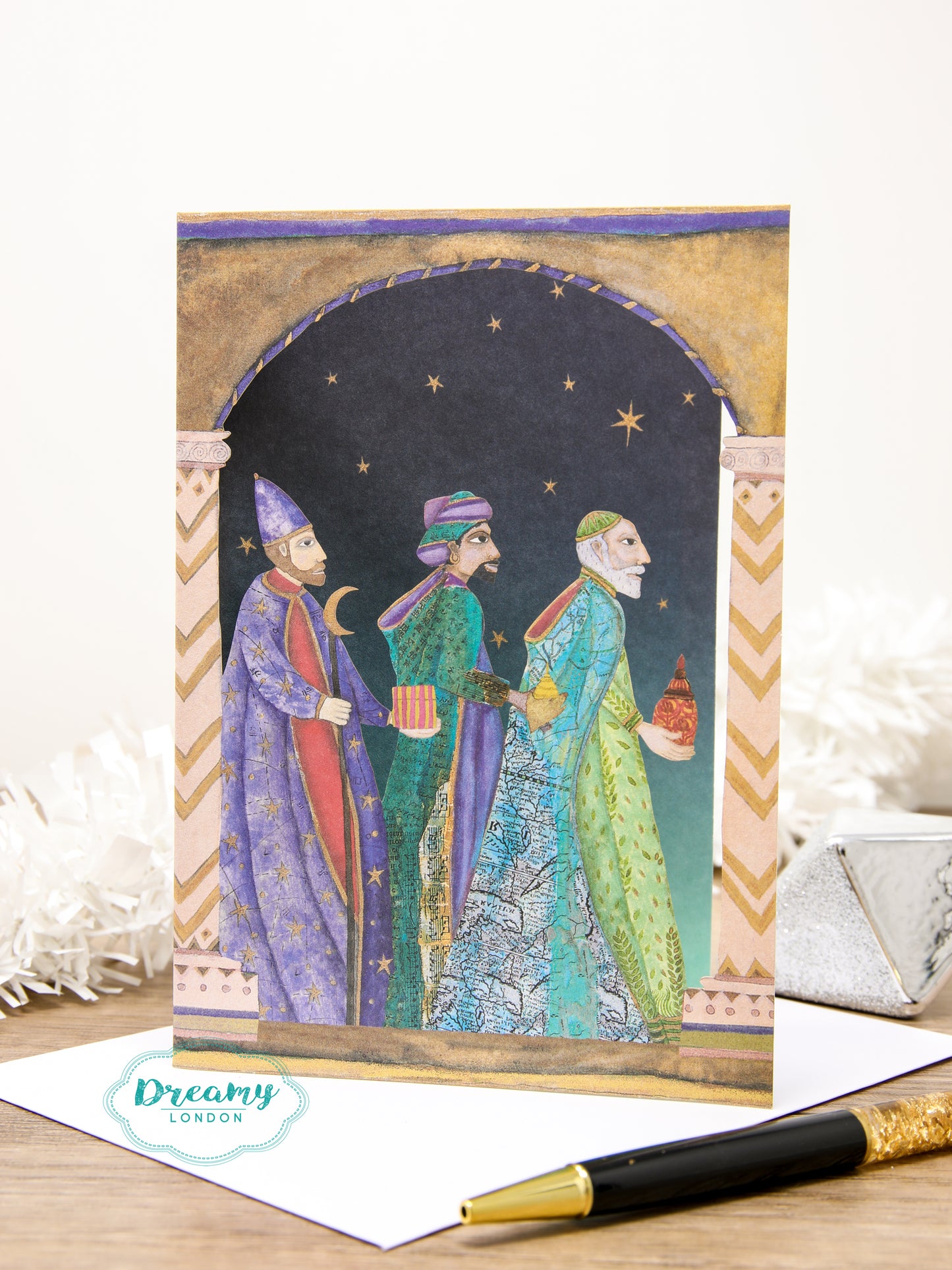 Nativity Three Kings Christmas Card Lasercut