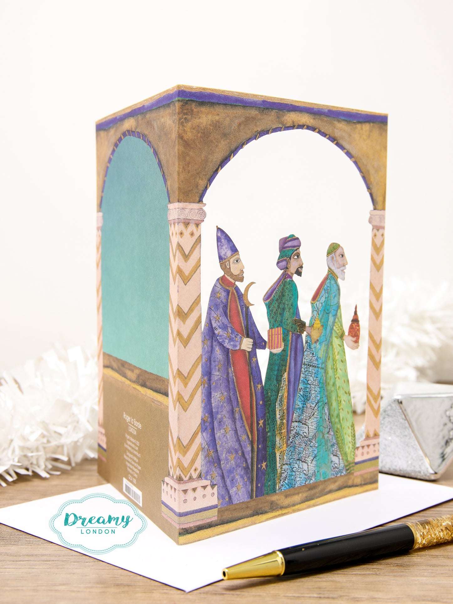 Nativity Three Kings Christmas Card Lasercut