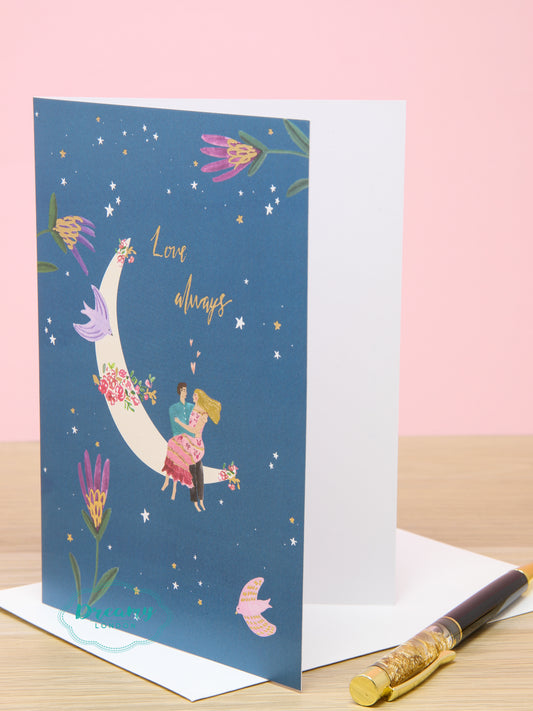 Lovers on the Moon Card