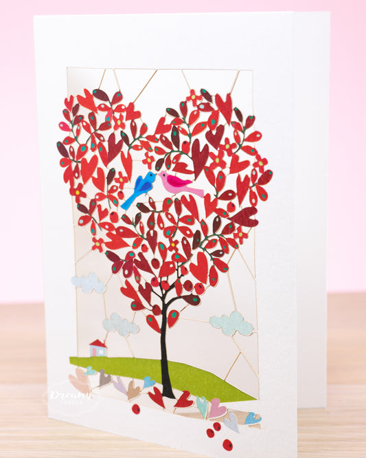 Love Birds Greeting Card - dreamylondon