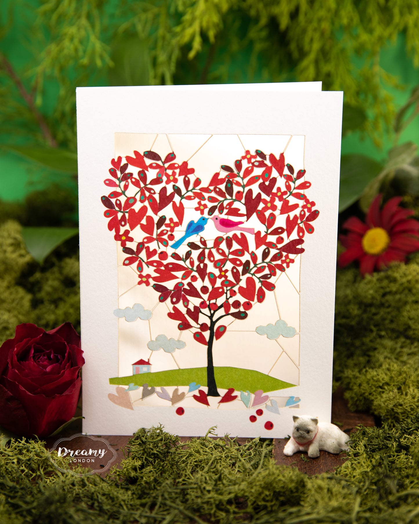 Love Birds Greeting Card - dreamylondon