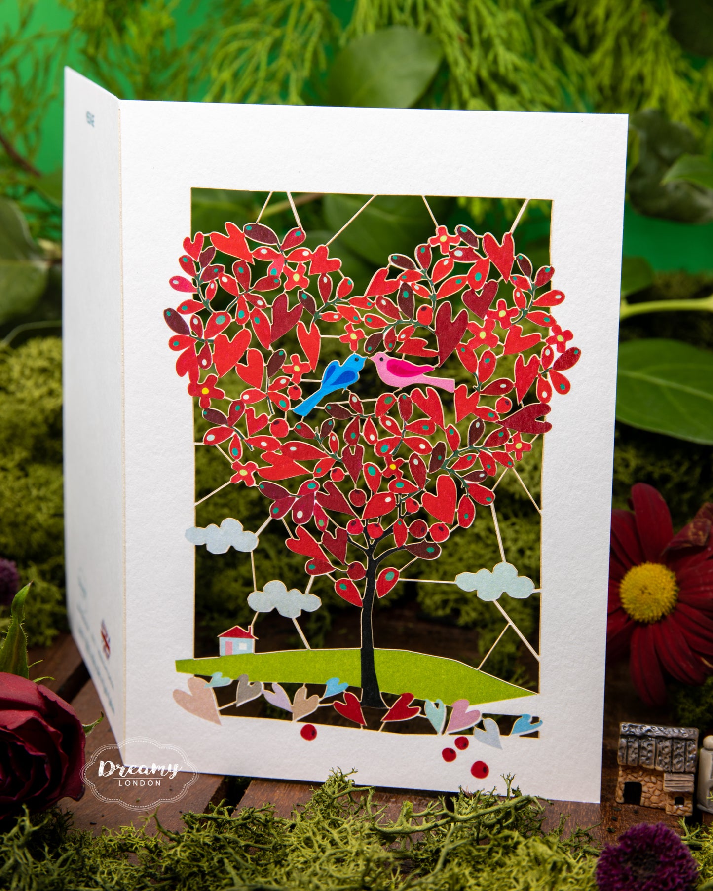 Love Birds Greeting Card - dreamylondon
