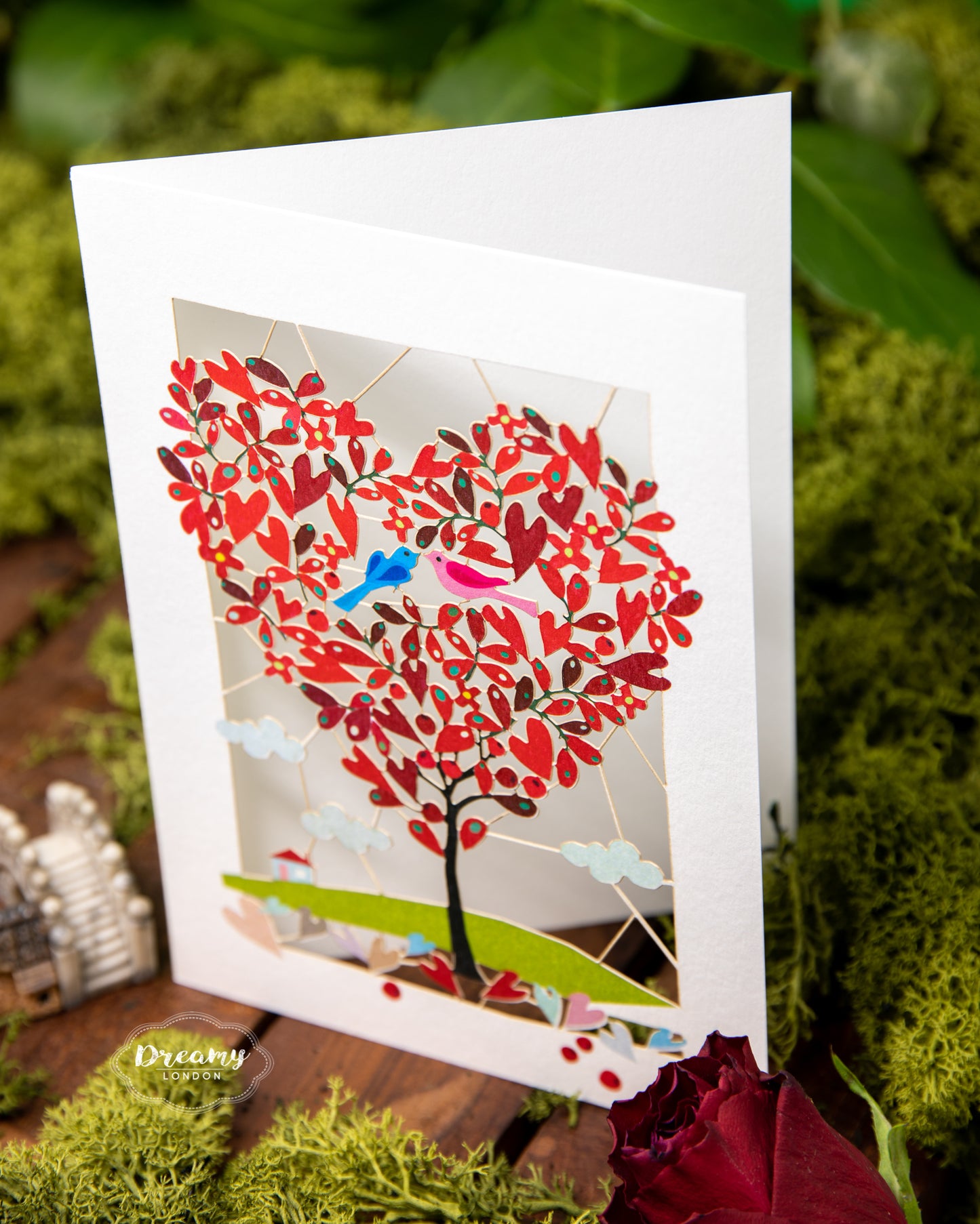 Love Birds Greeting Card - dreamylondon