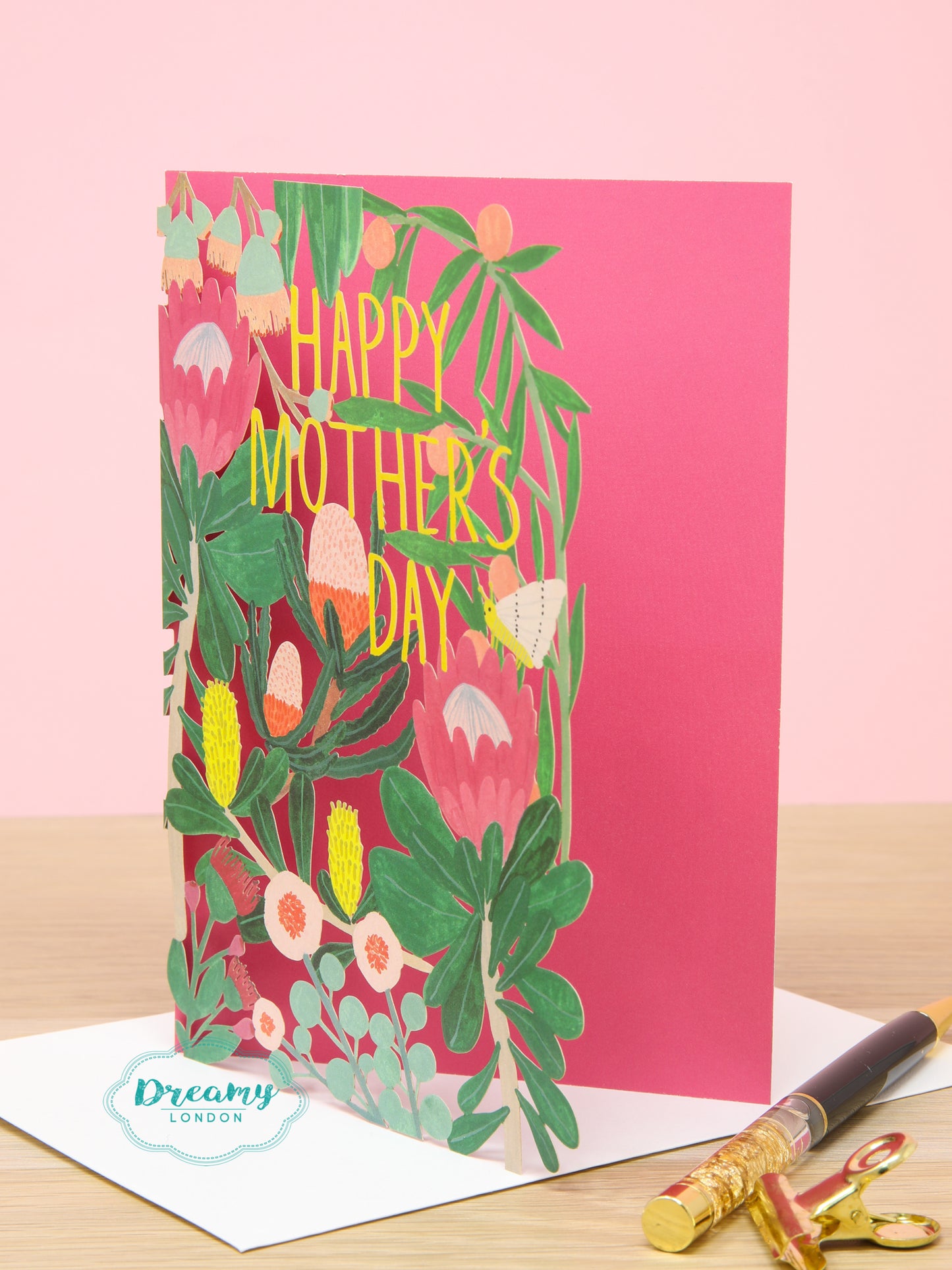 Floral Happy Mother's Day Lasercut Card