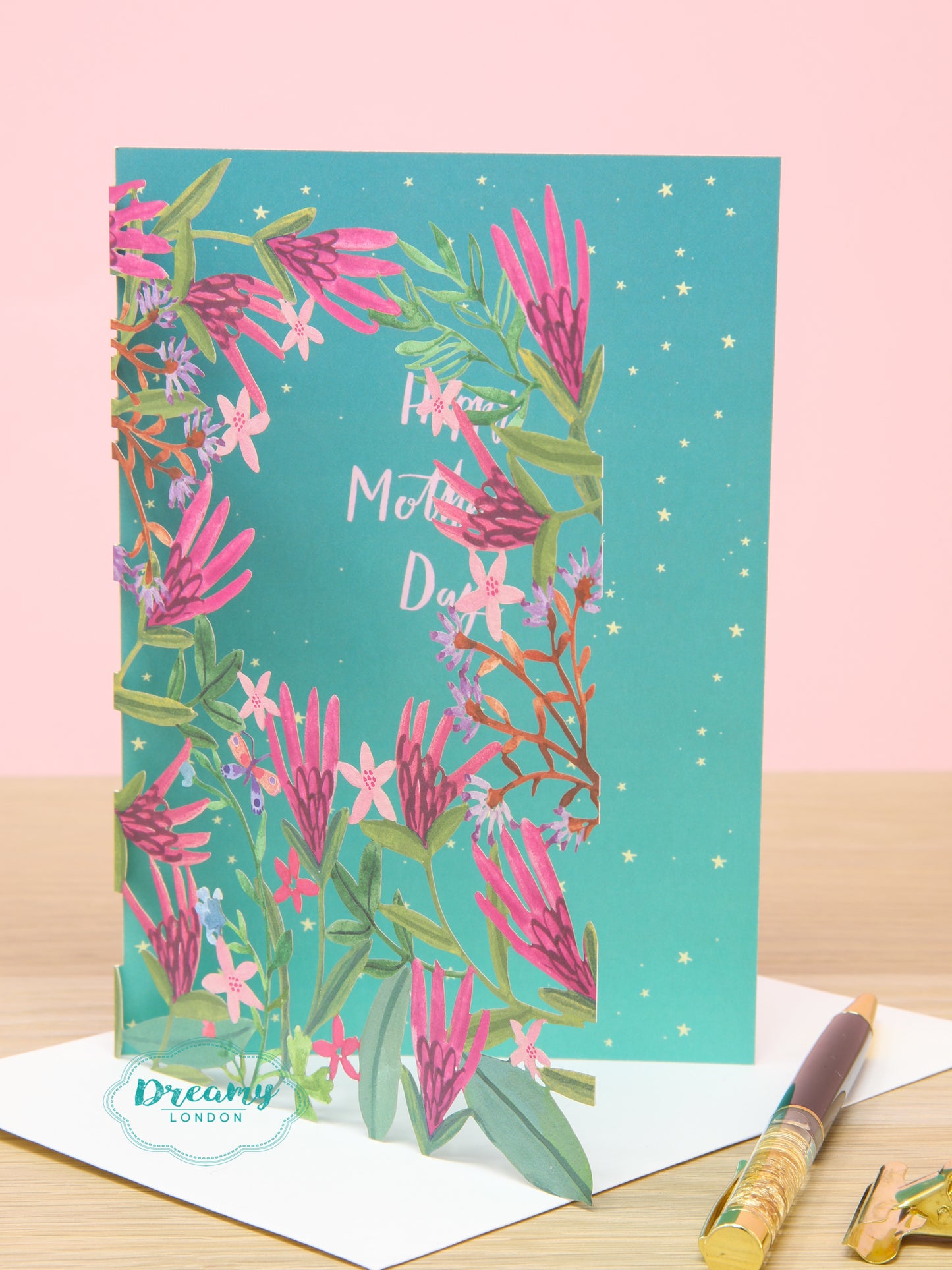 Floral Garden Laser Cut Mother's Day Card