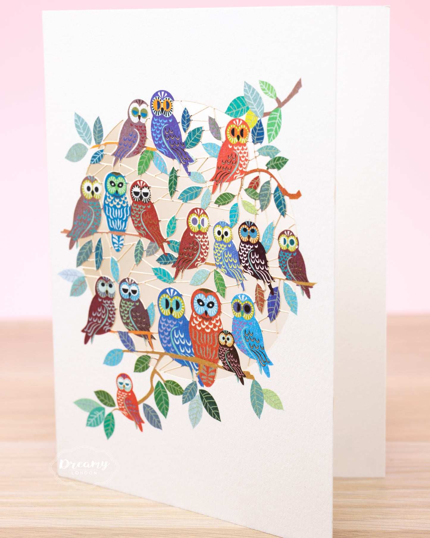 Owls Greeting Card - dreamylondon