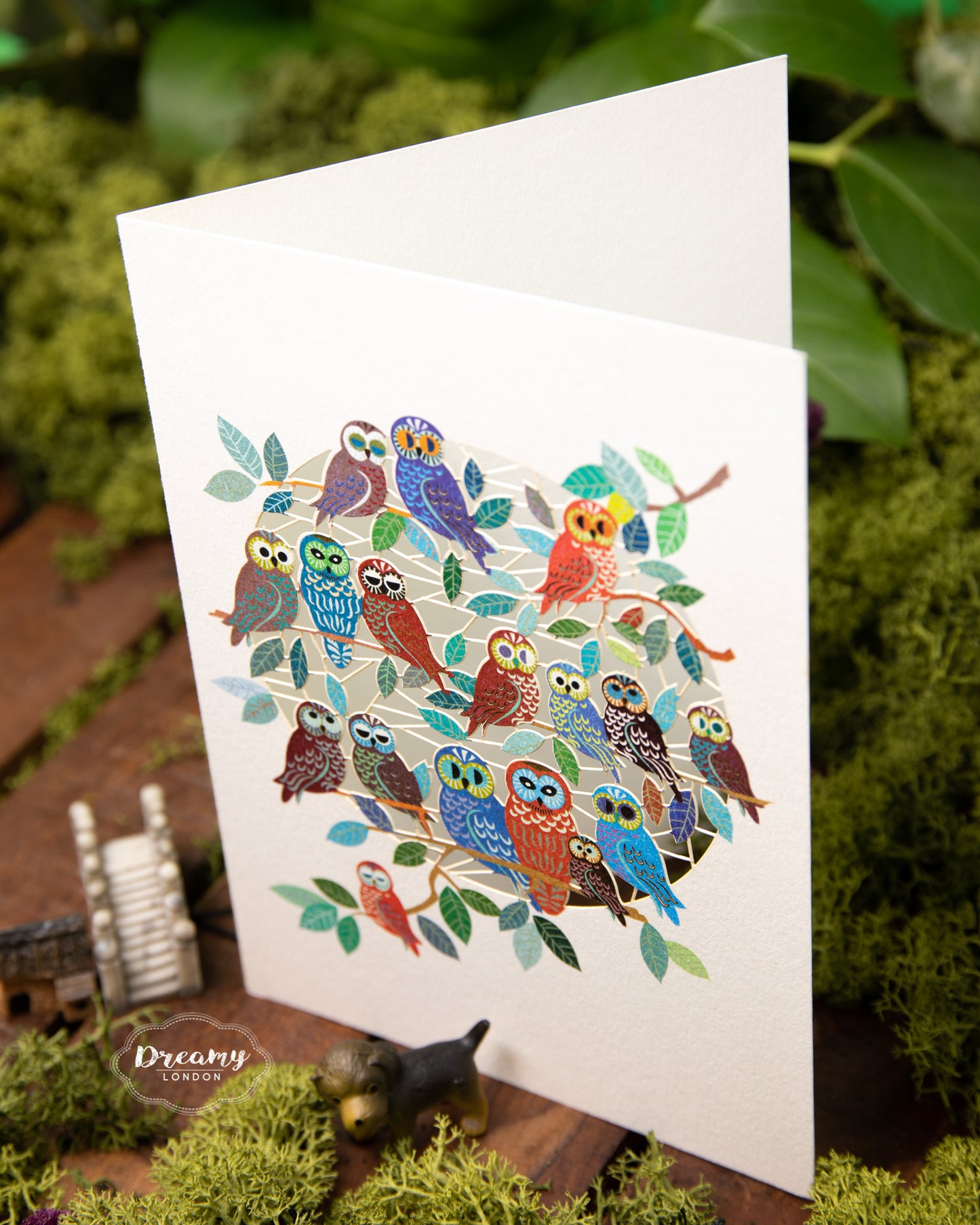 Owls Greeting Card - dreamylondon