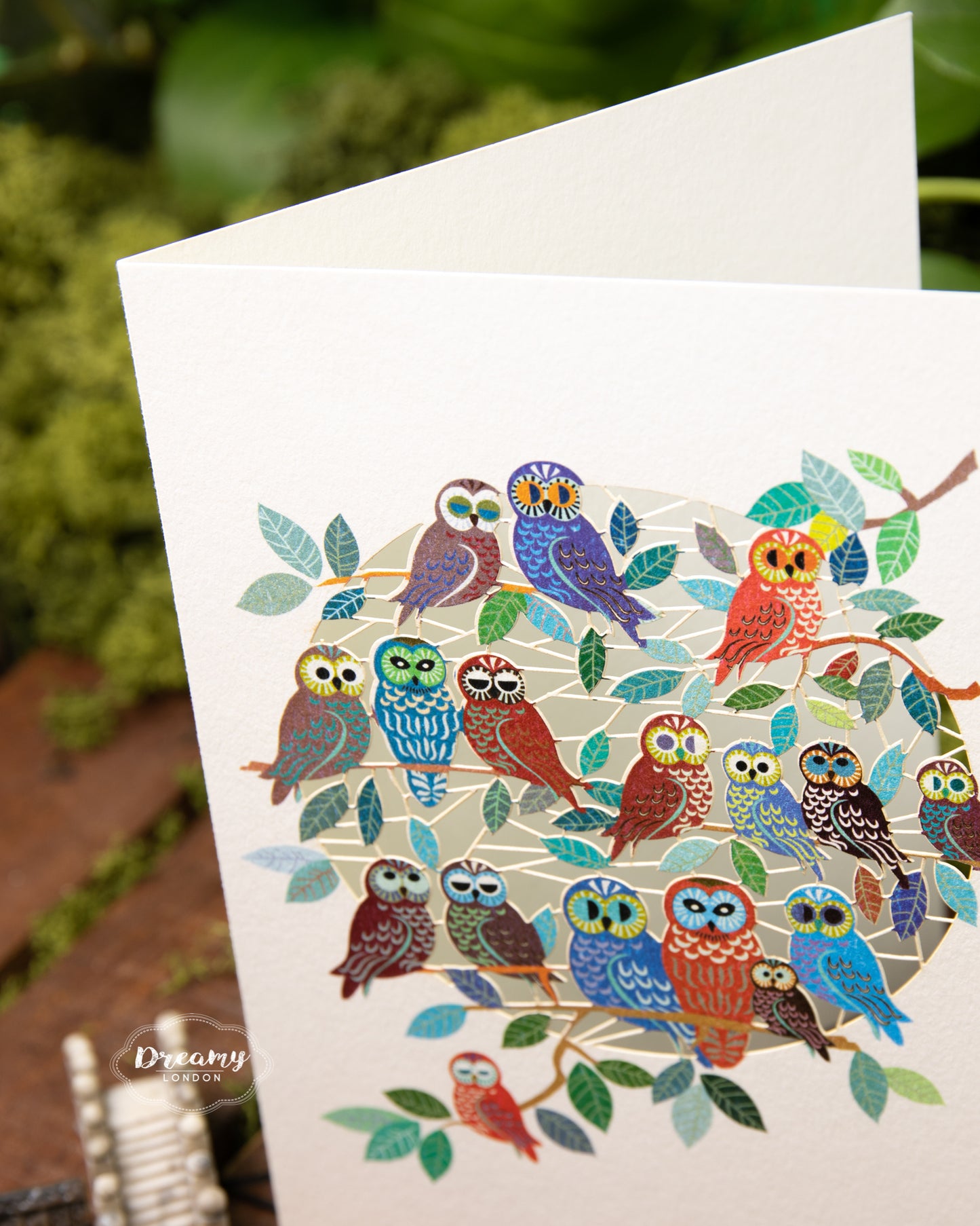 Owls Greeting Card - dreamylondon