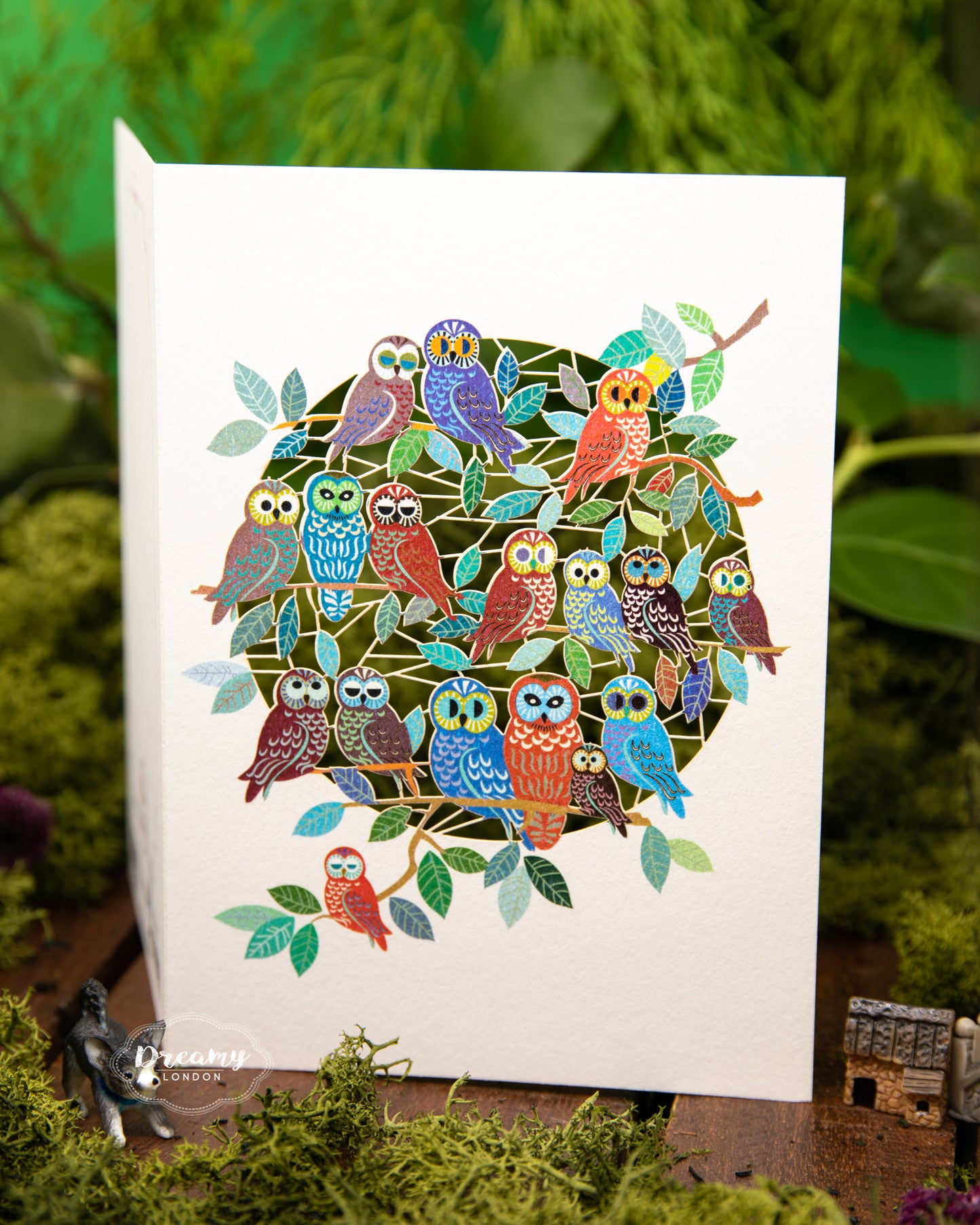 Owls Greeting Card - dreamylondon