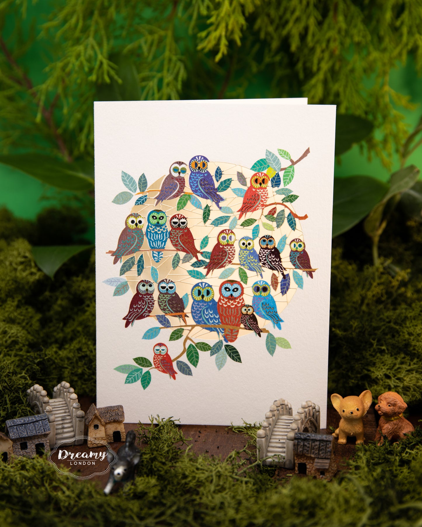 Owls Greeting Card - dreamylondon