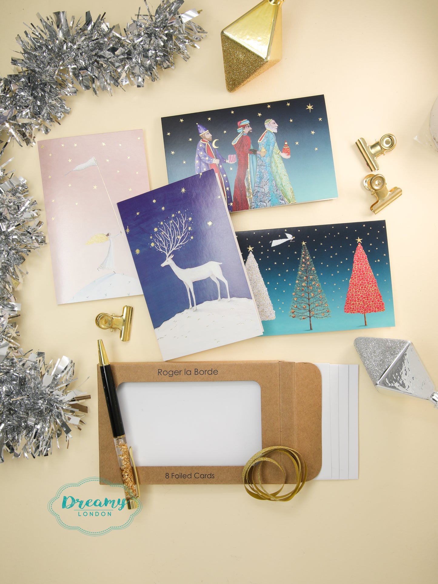 Celestial Christmas Boxed Petite Christmas Cards