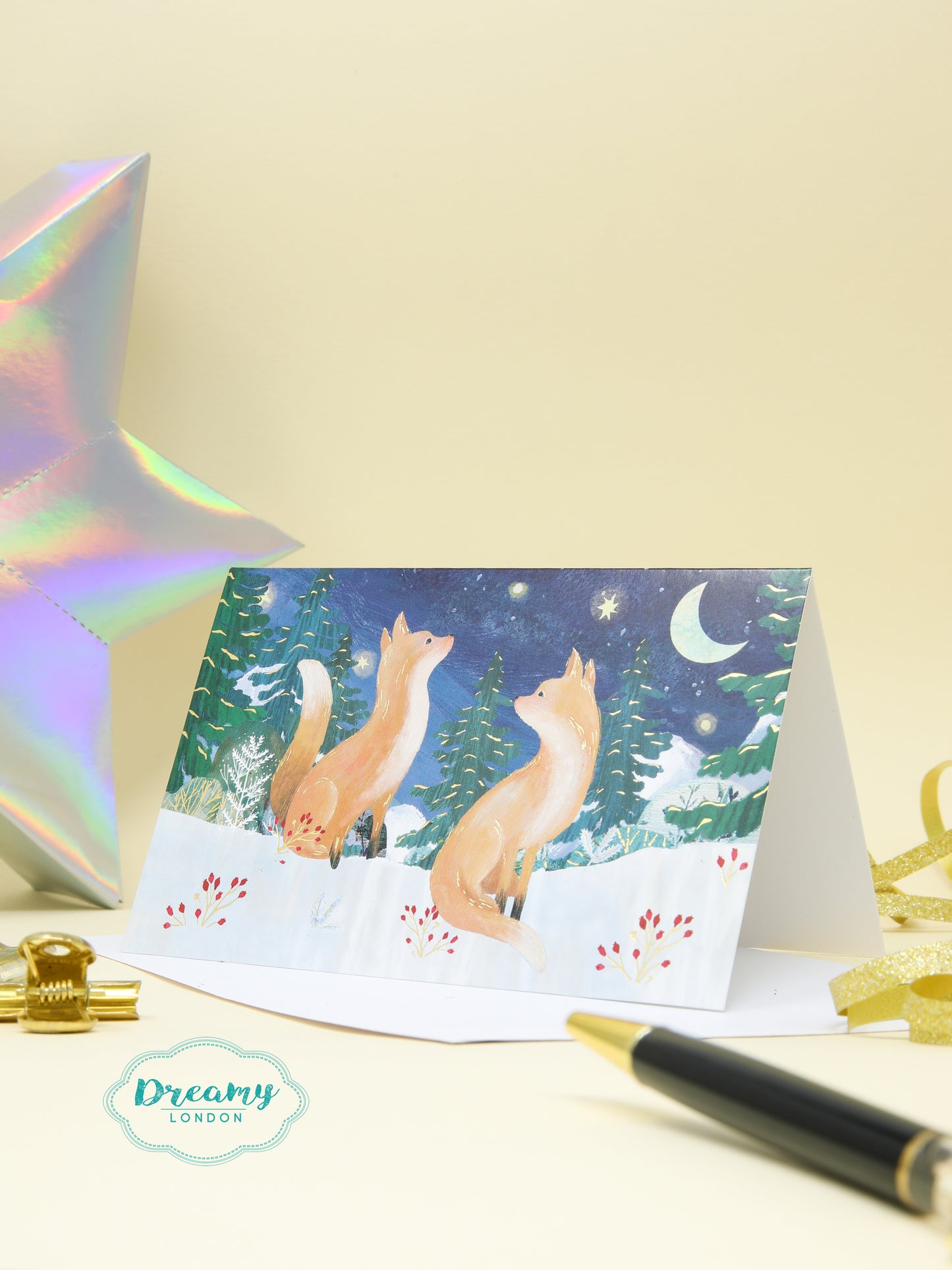 Animal Christmas Eve Boxed Petite Christmas Cards