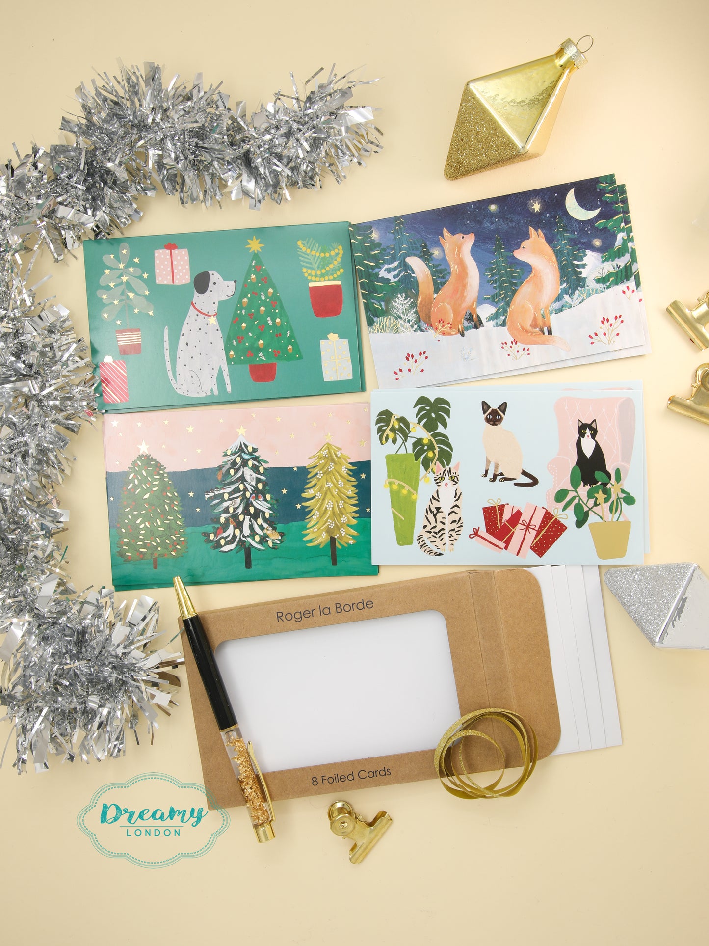 Animal Christmas Eve Boxed Petite Christmas Cards
