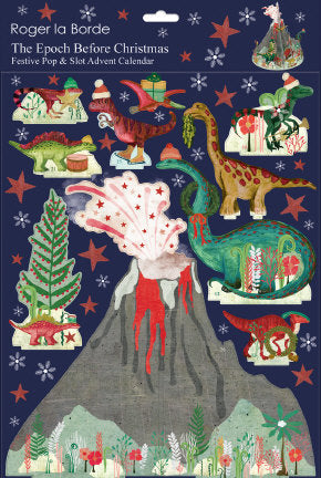 3D Dinosaur on Volcano Pop & Slot Advent Calendar
