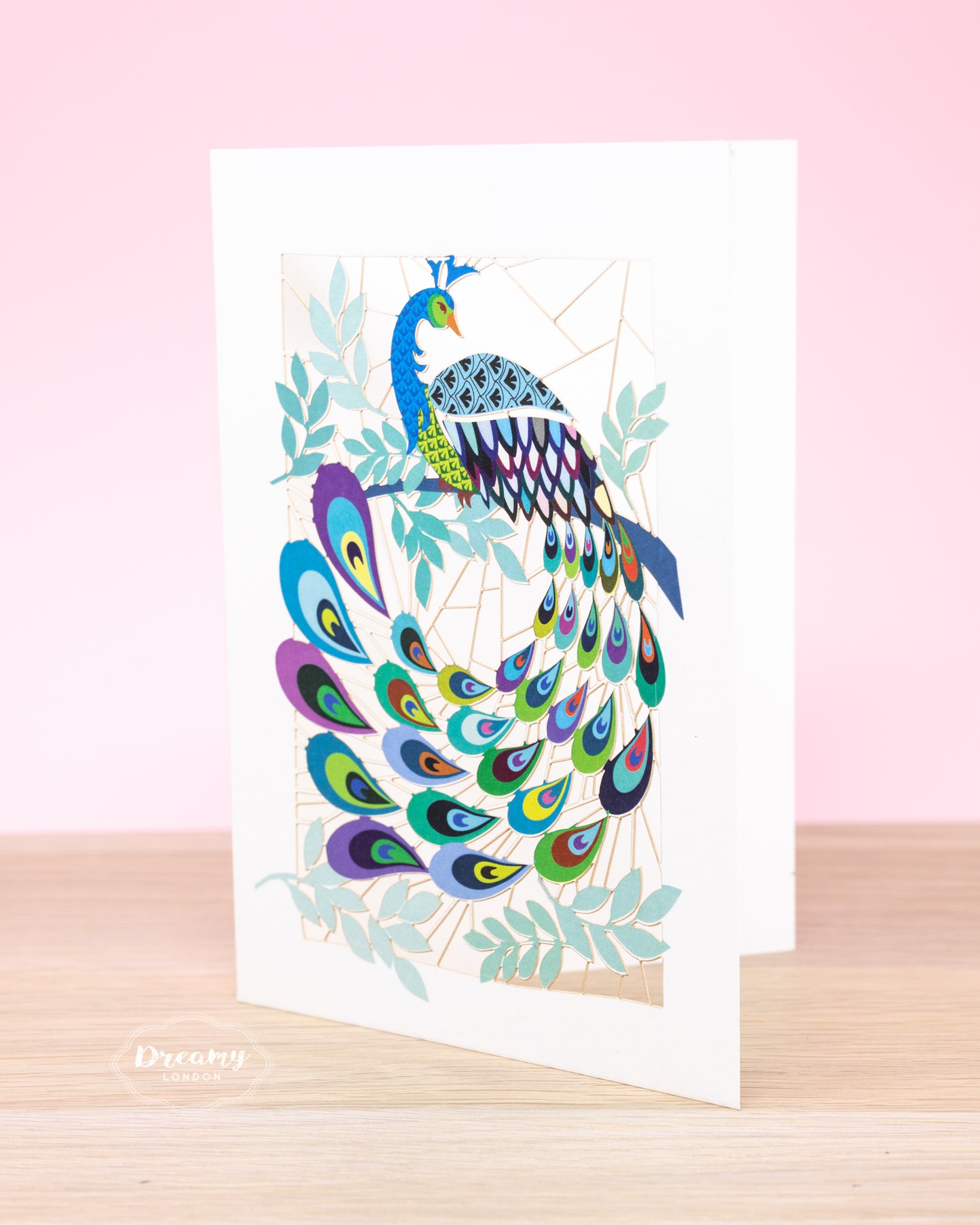 Peacock Greeting Card - dreamylondon