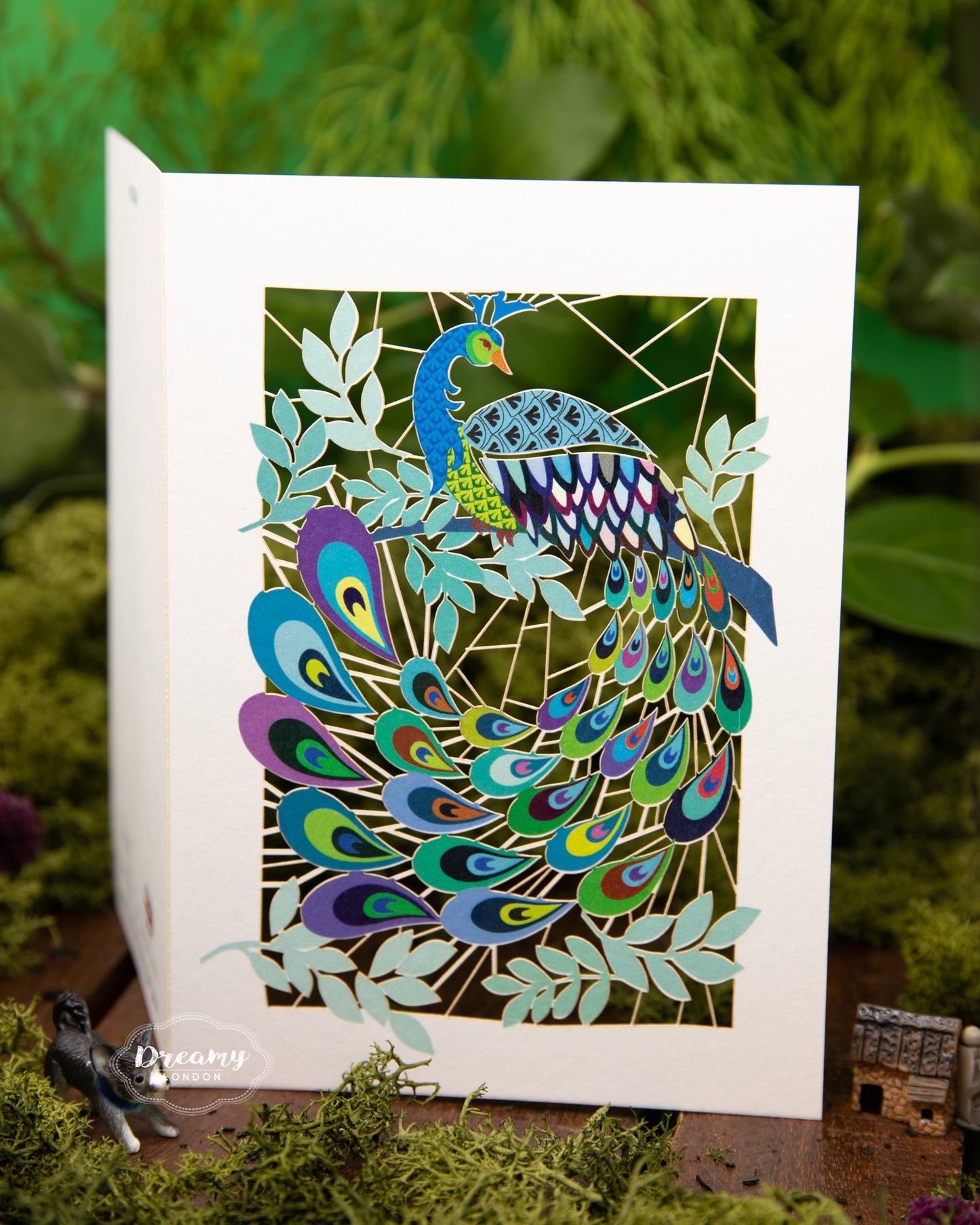 Peacock Greeting Card - dreamylondon