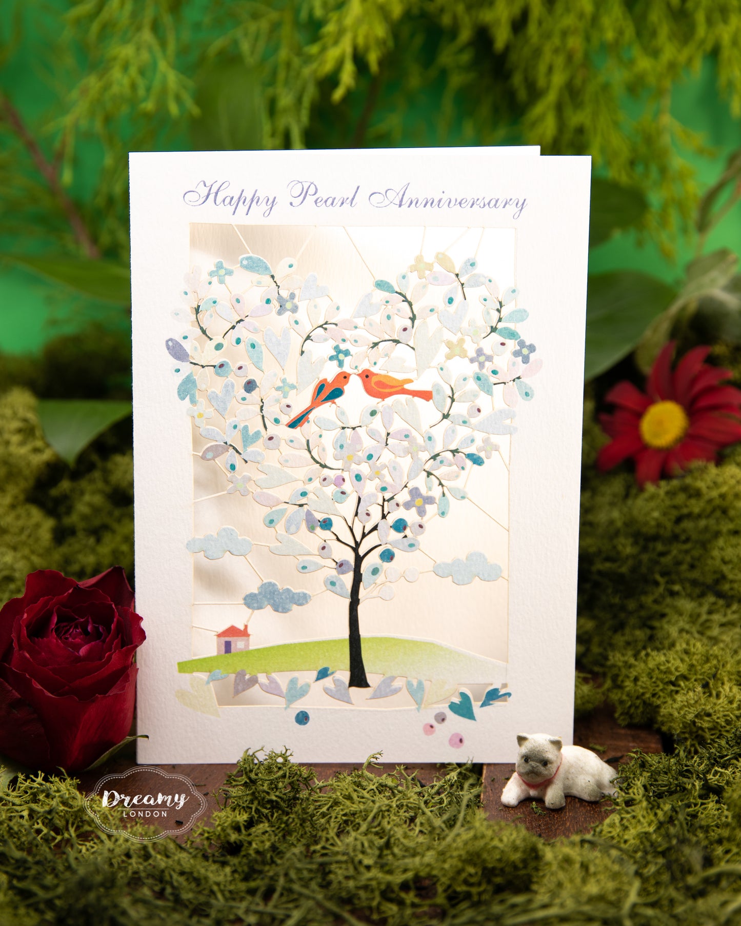Happy Pearl Anniversary Card - dreamylondon