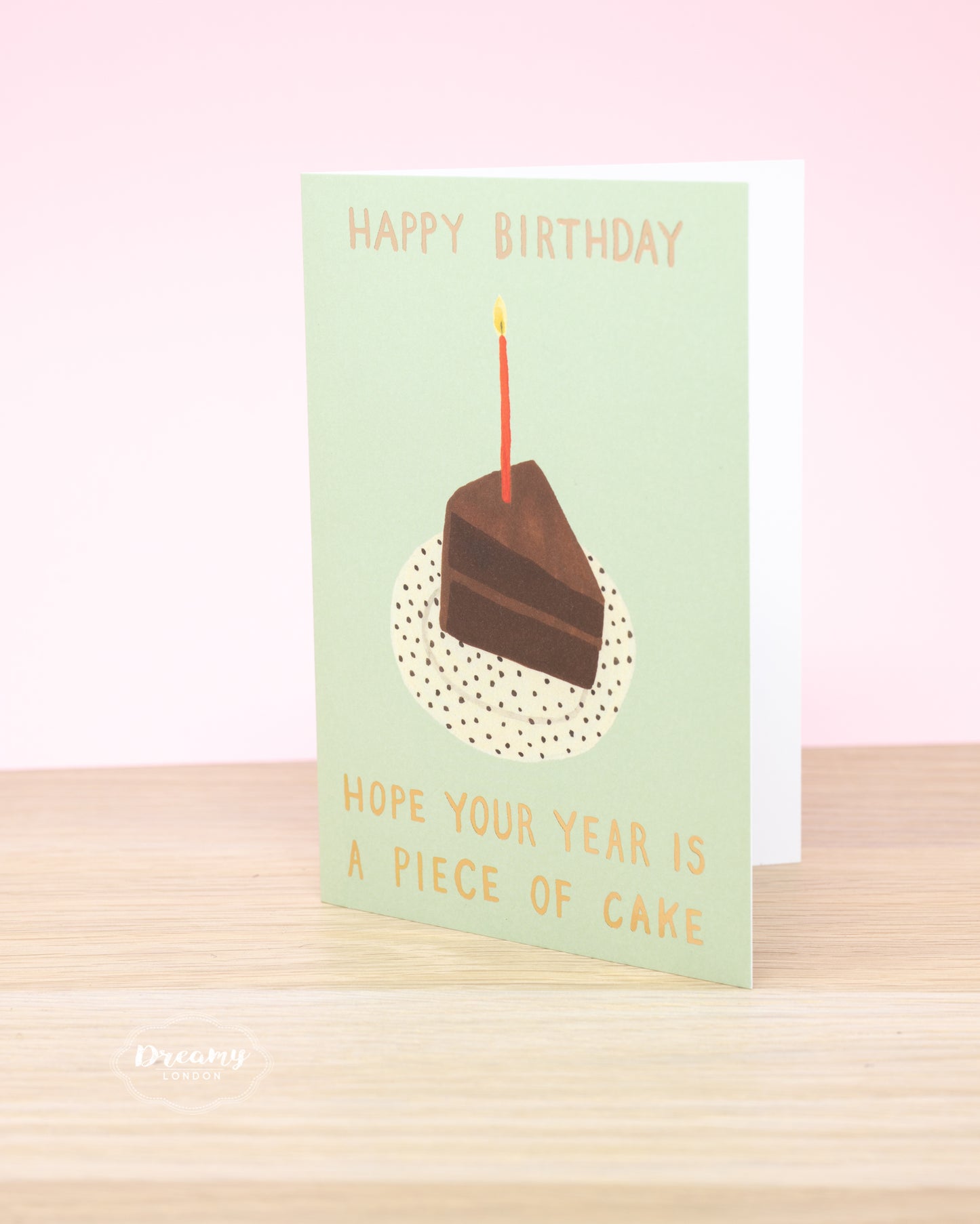 Piece of Cake Birthday Card - dreamylondon