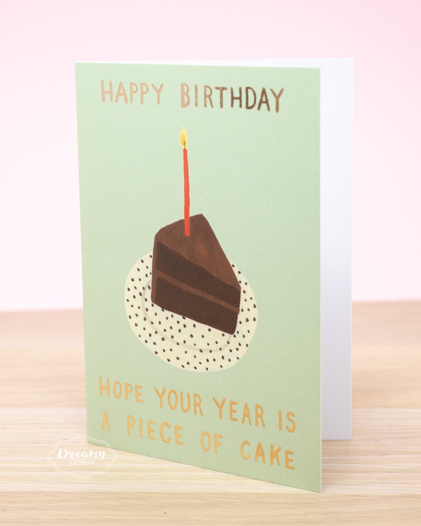 Piece of Cake Birthday Card - dreamylondon
