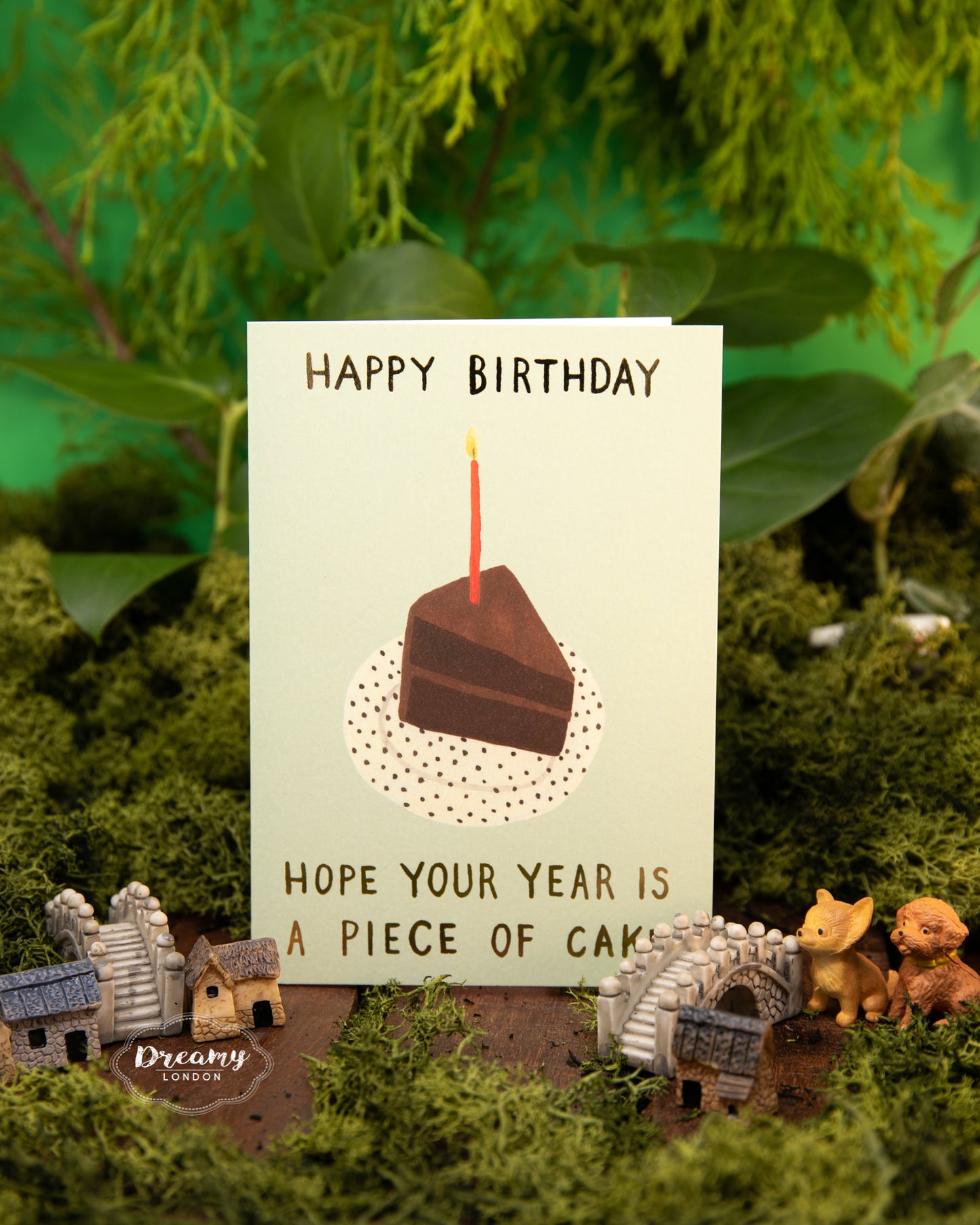 Piece of Cake Birthday Card - dreamylondon