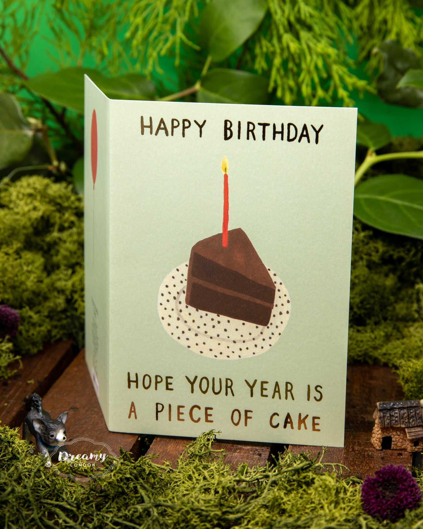 Piece of Cake Birthday Card - dreamylondon