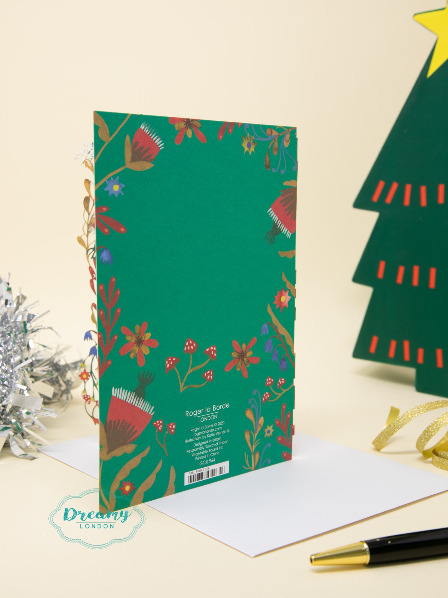Sleeping Fox Laser Cut Christmas Card
