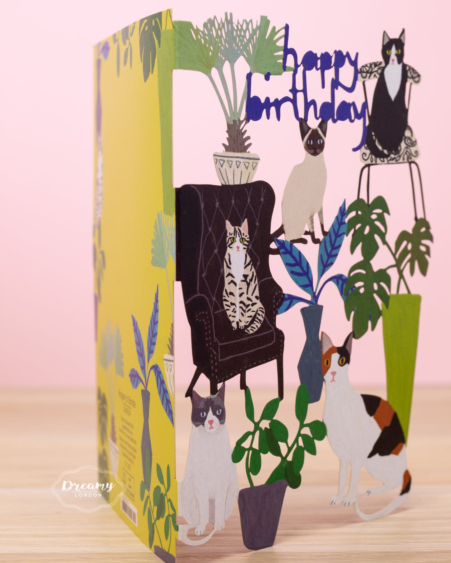 Cats Party Birthday Card - dreamylondon
