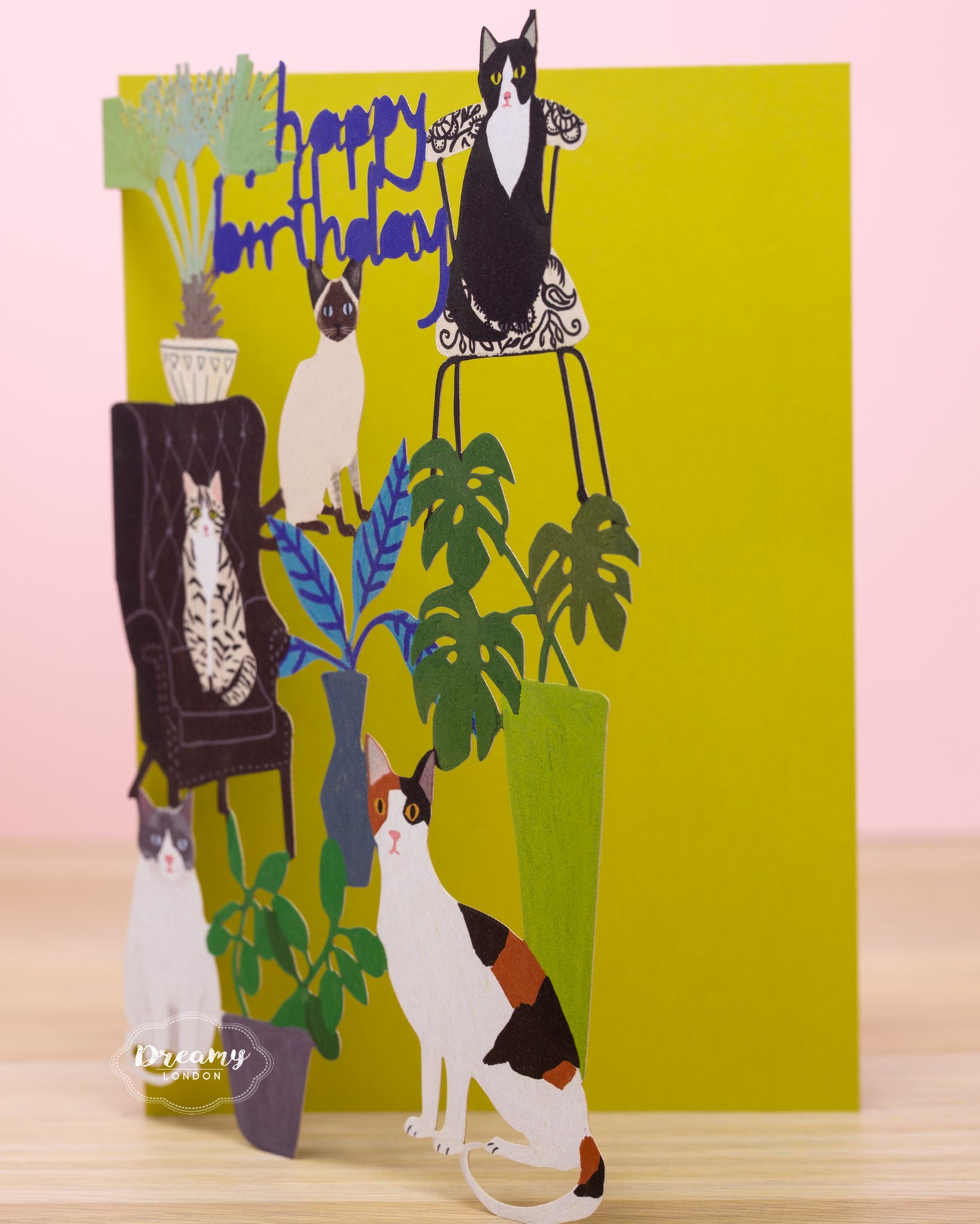 Cats Party Birthday Card - dreamylondon