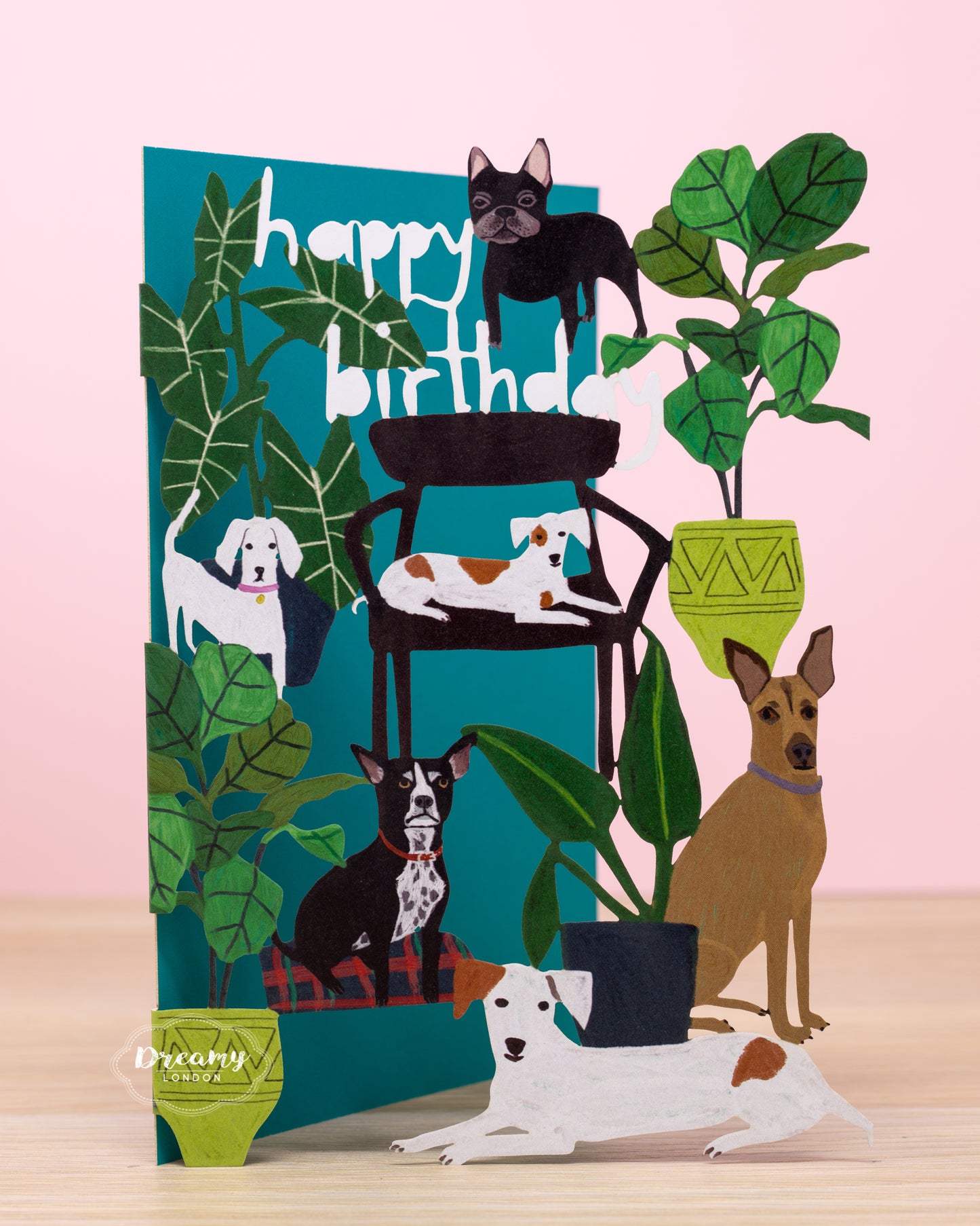 Dogs Party Birthday Card - dreamylondon