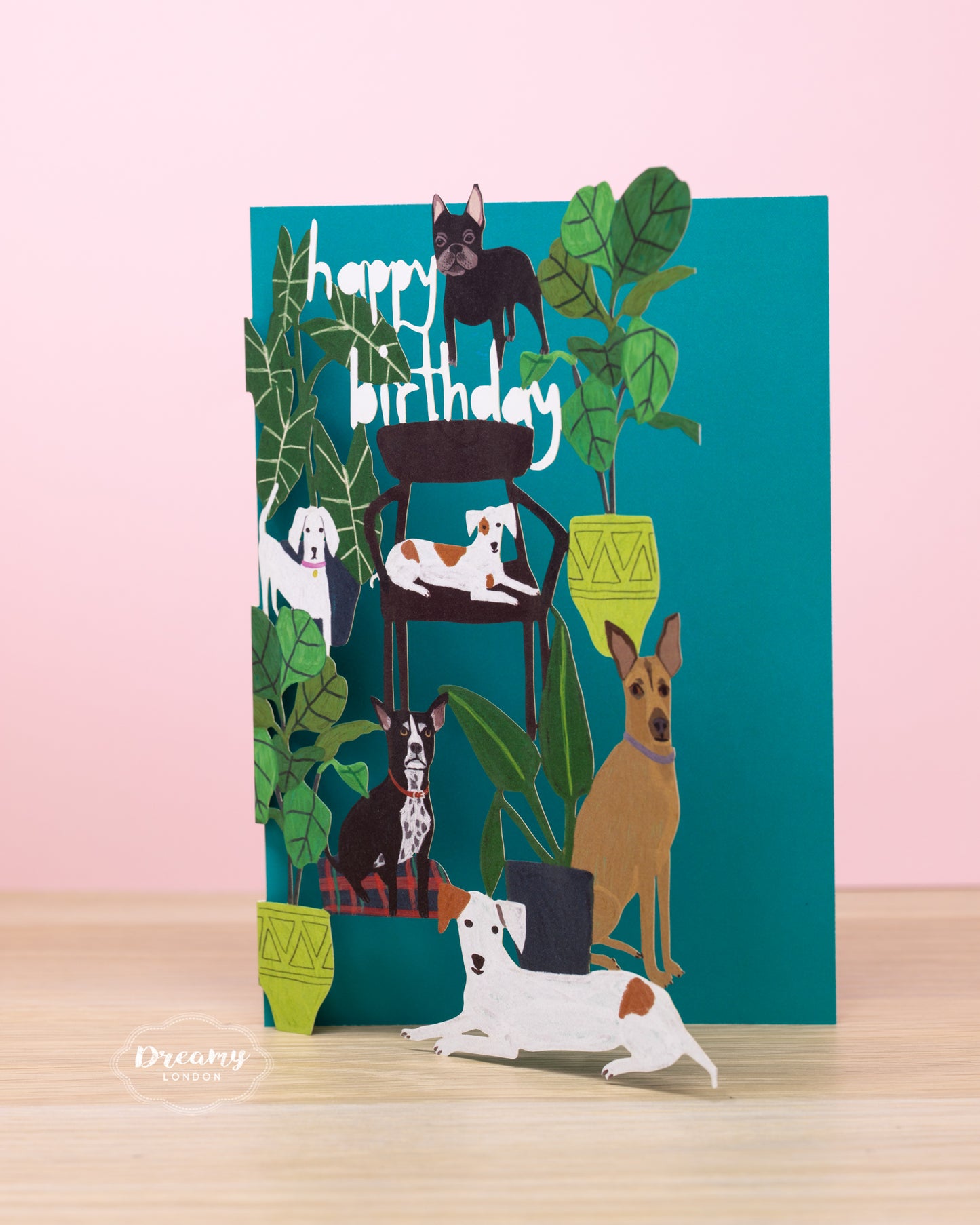 Dogs Party Birthday Card - dreamylondon
