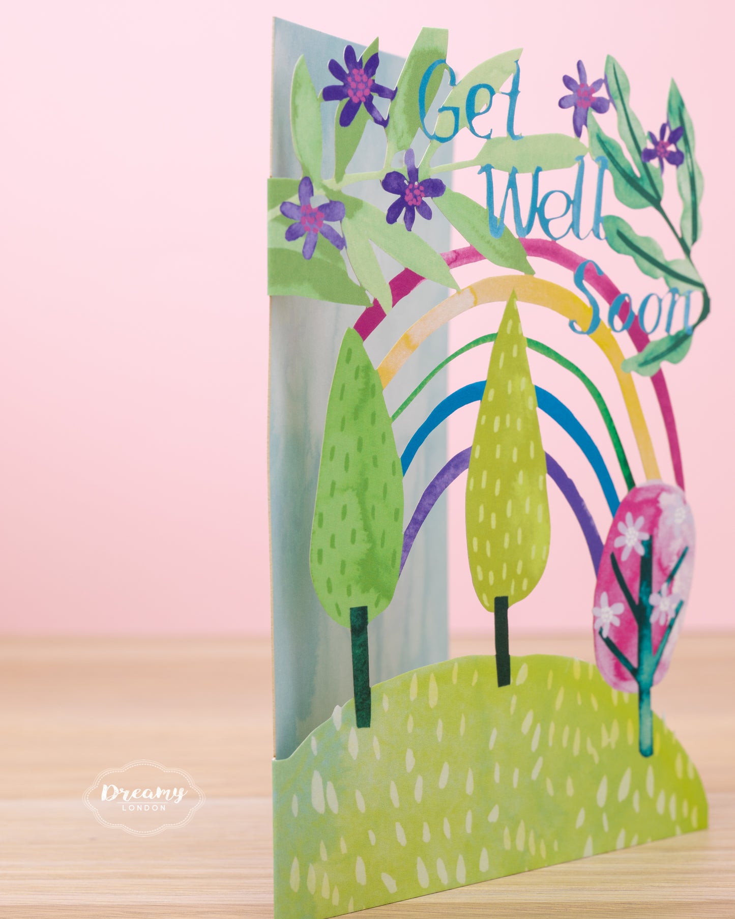 Rainbow Get Well Soon Card - dreamylondon