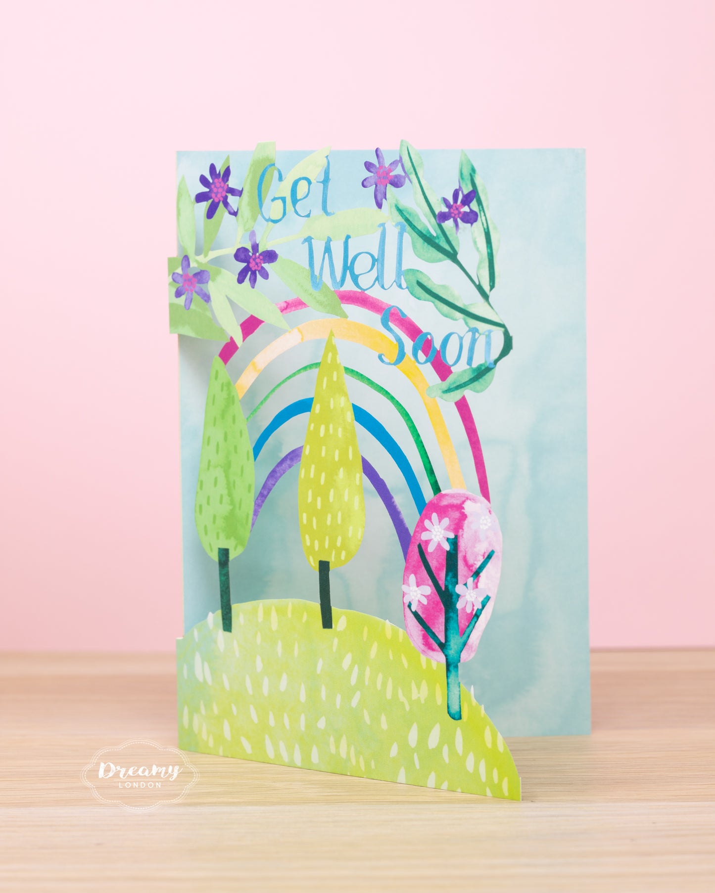 Rainbow Get Well Soon Card - dreamylondon