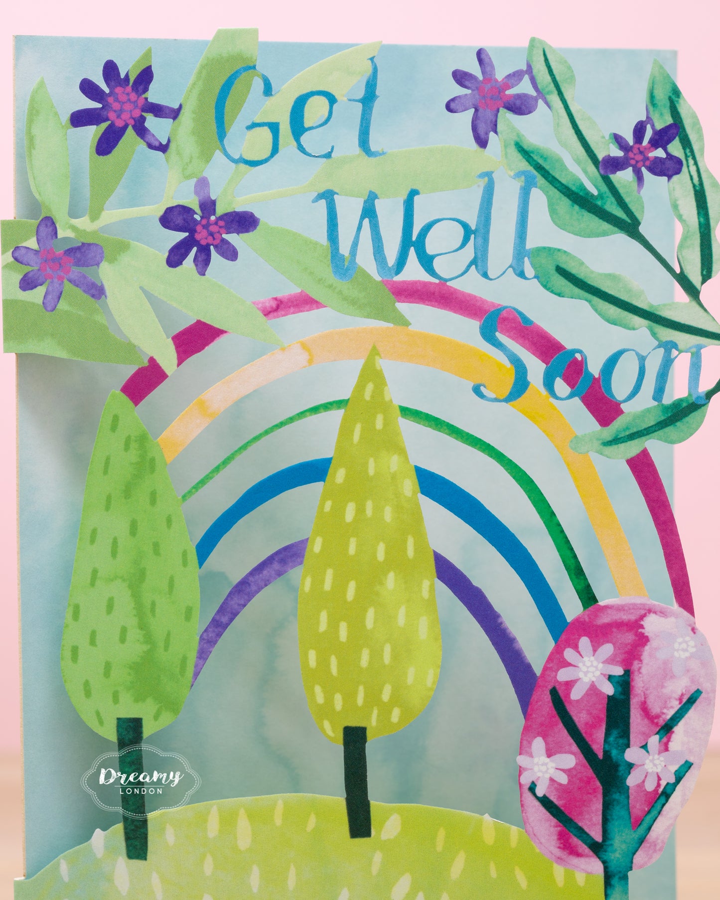 Rainbow Get Well Soon Card - dreamylondon