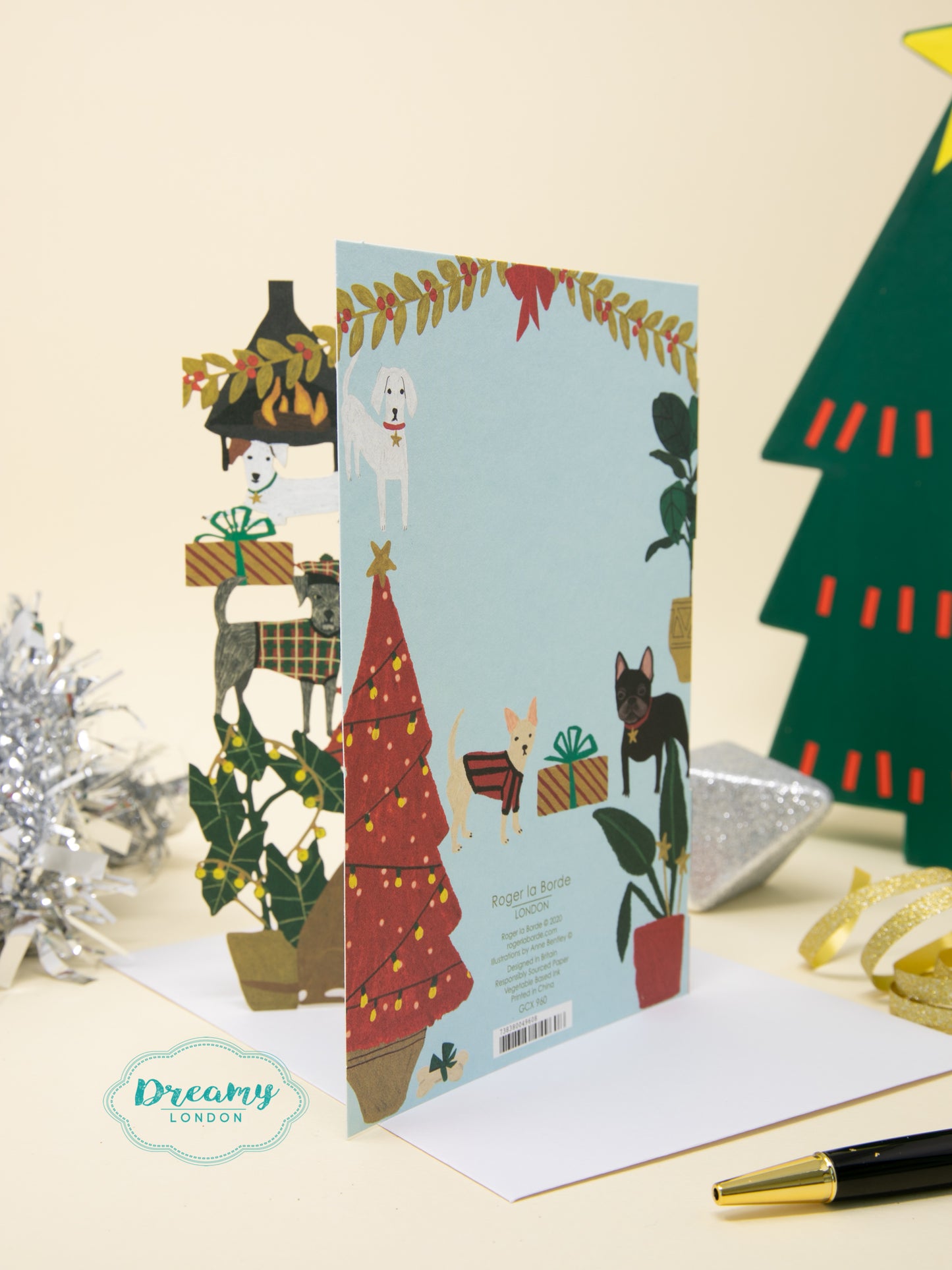 Dogs Party Laser Cut Christmas Card