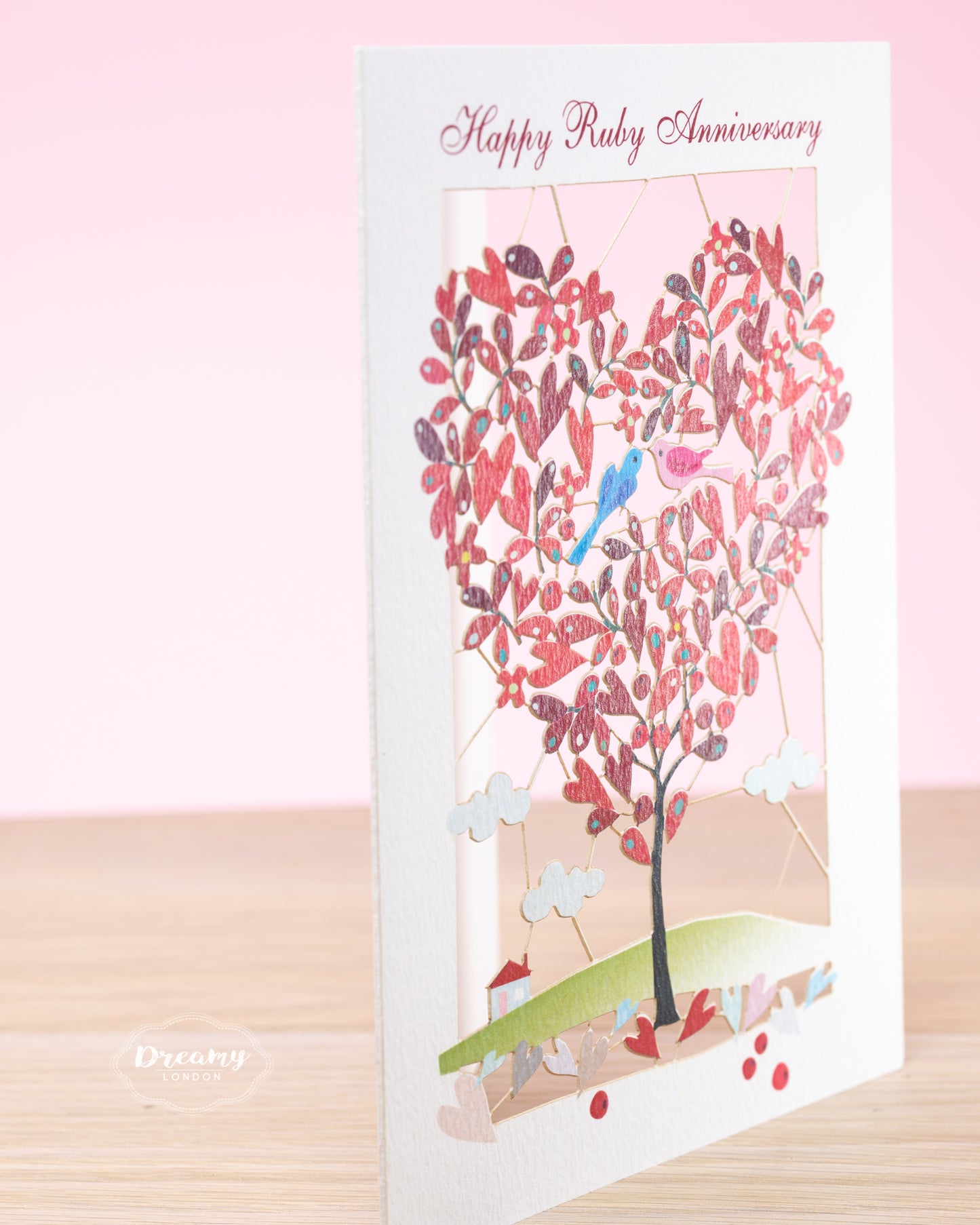 Happy Ruby Anniversary Card - dreamylondon