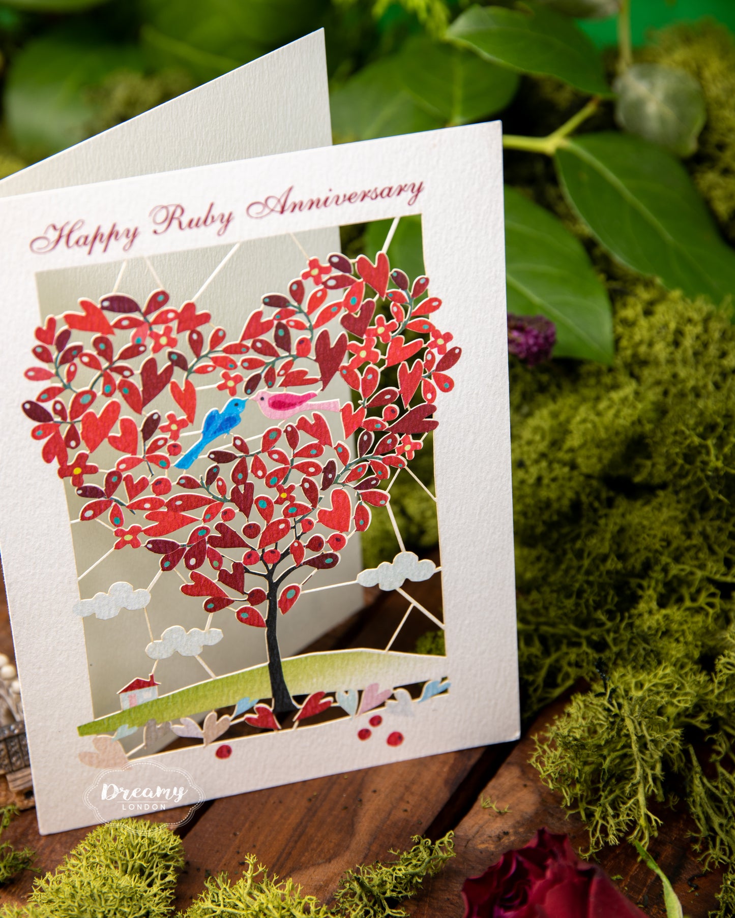 Happy Ruby Anniversary Card - dreamylondon