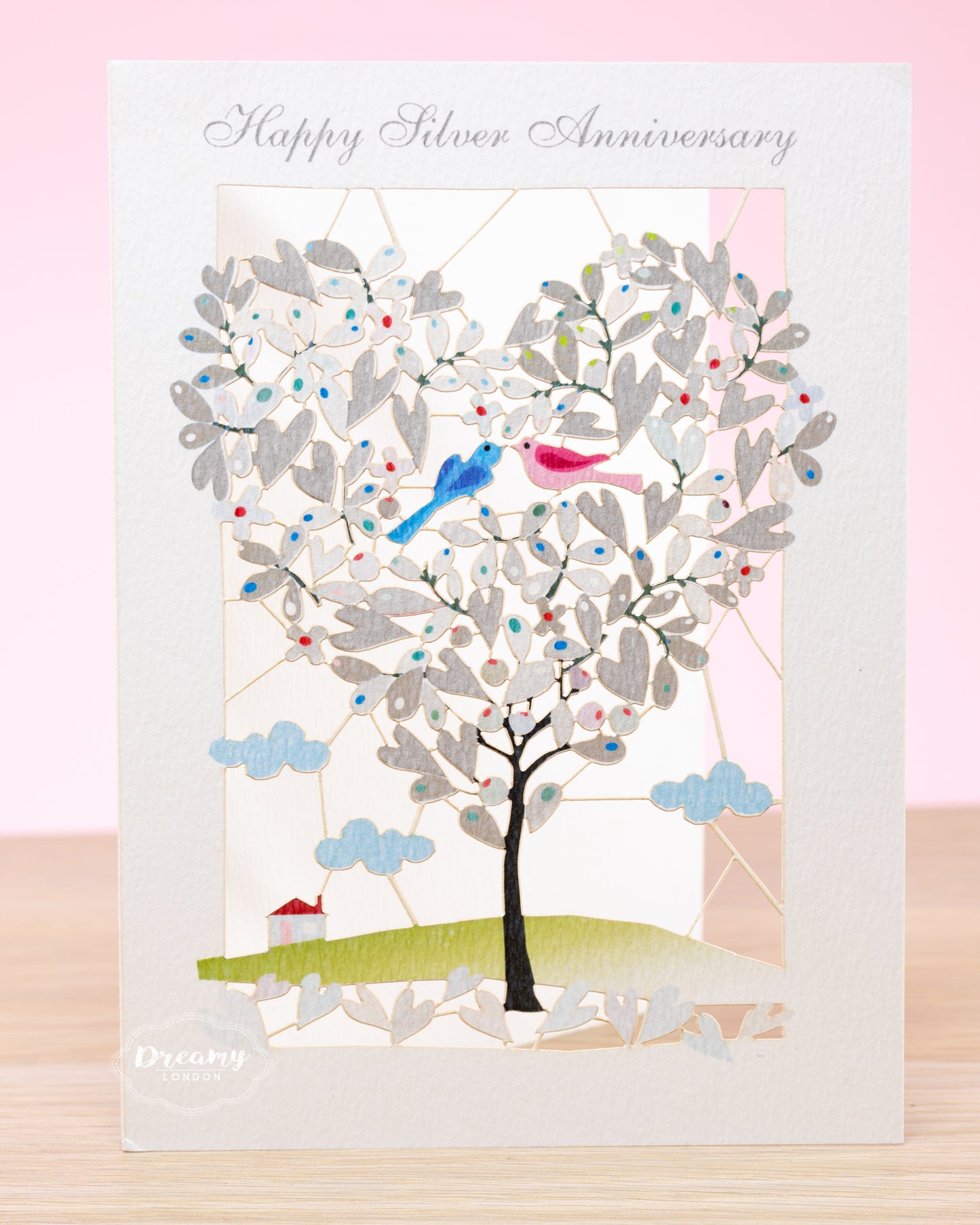 Happy Silver Anniversary Card - dreamylondon