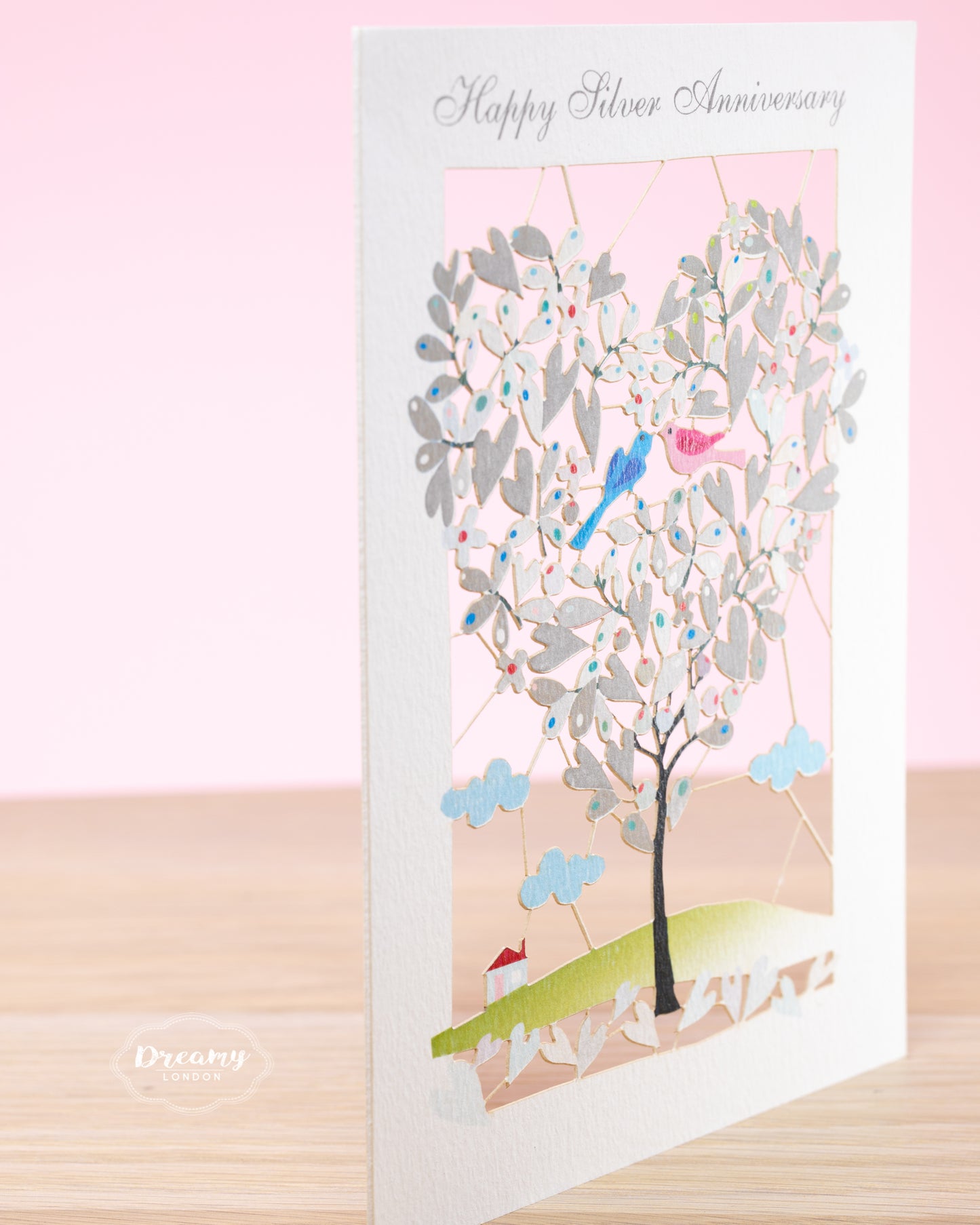 Happy Silver Anniversary Card - dreamylondon
