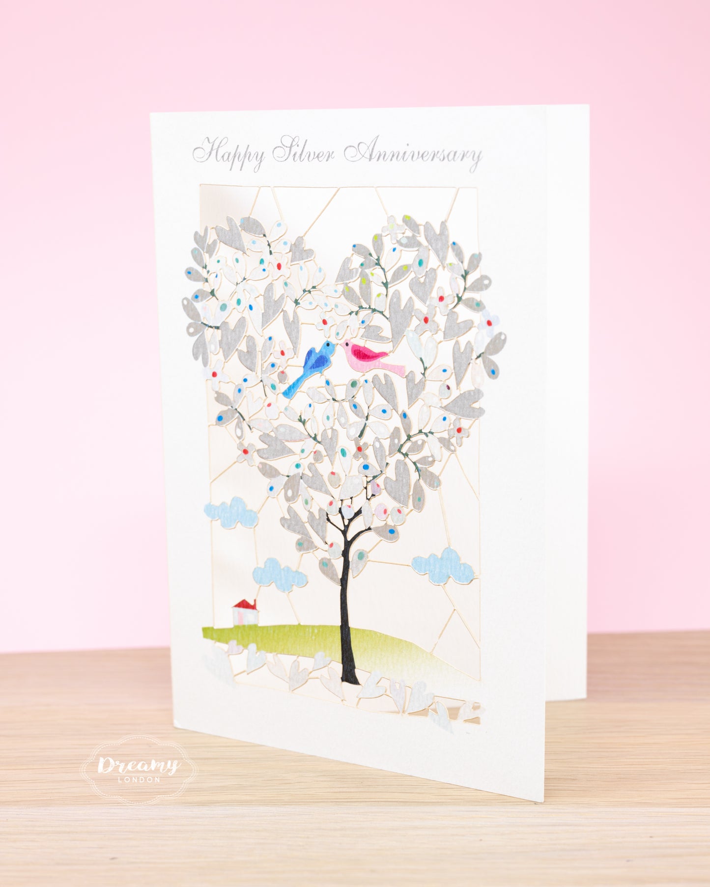 Happy Silver Anniversary Card - dreamylondon