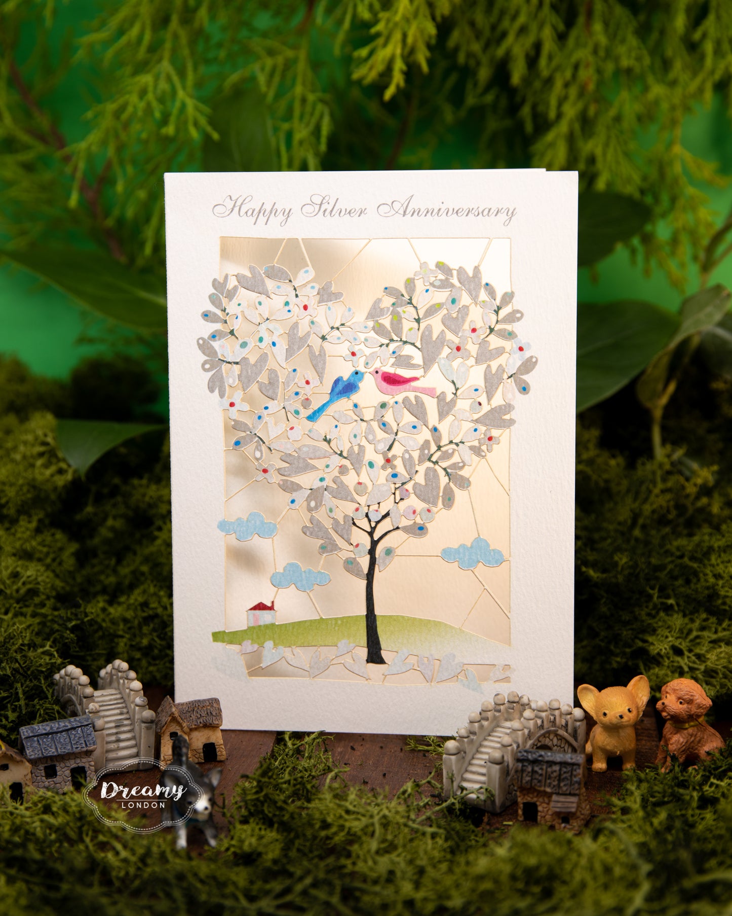 Happy Silver Anniversary Card - dreamylondon