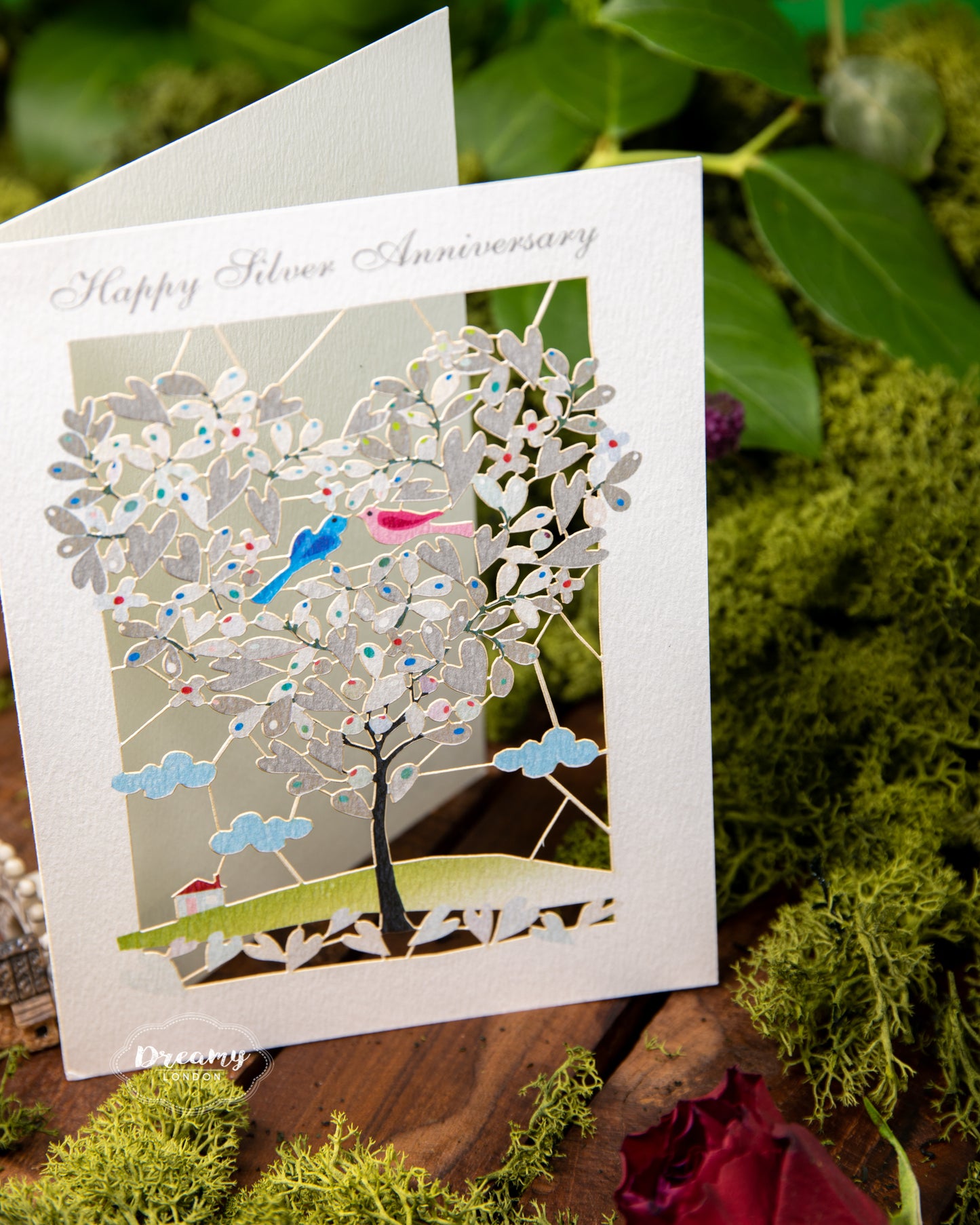 Happy Silver Anniversary Card - dreamylondon